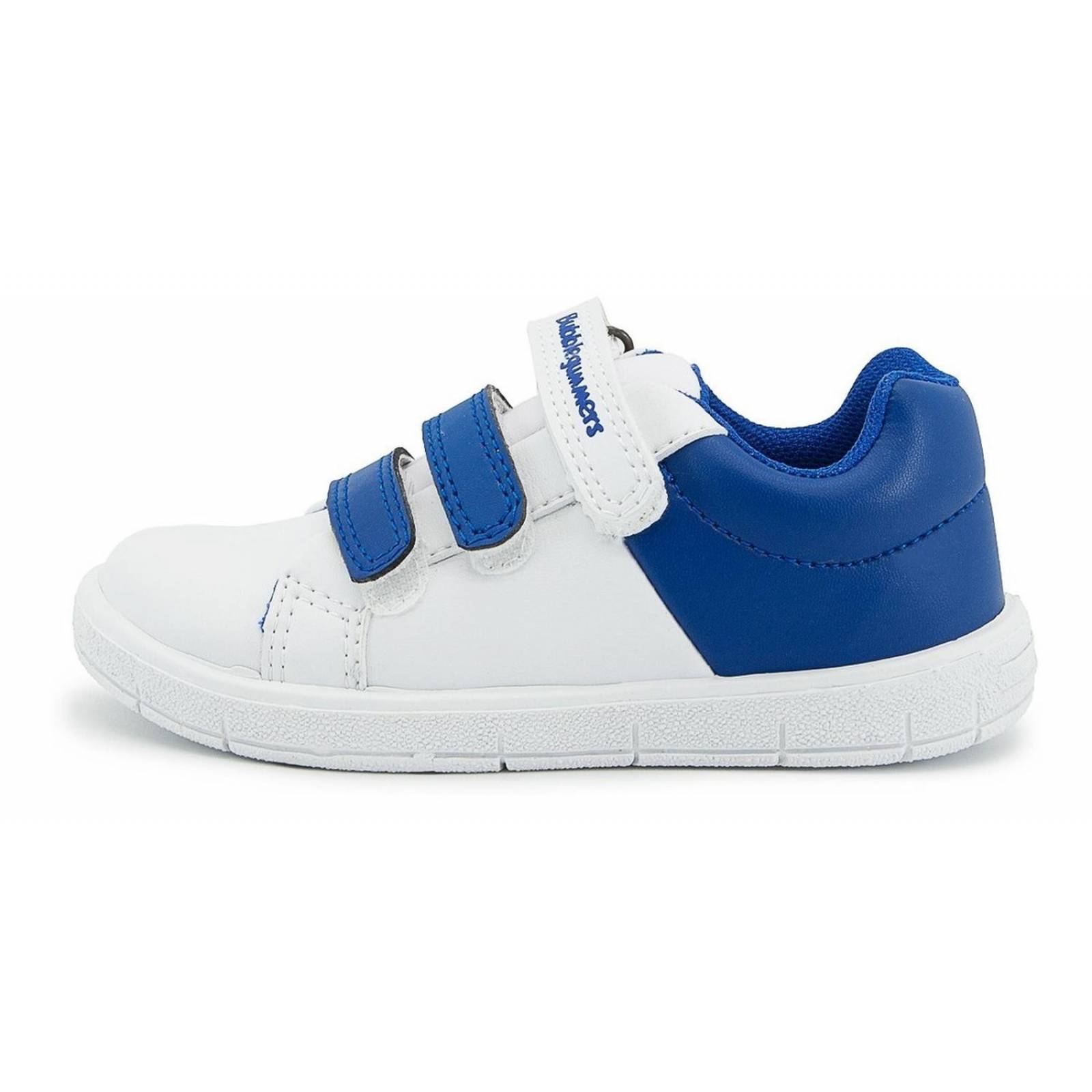 Tenis Casual Niño Bubble Gummers Leon Blanco Azul 15-19 