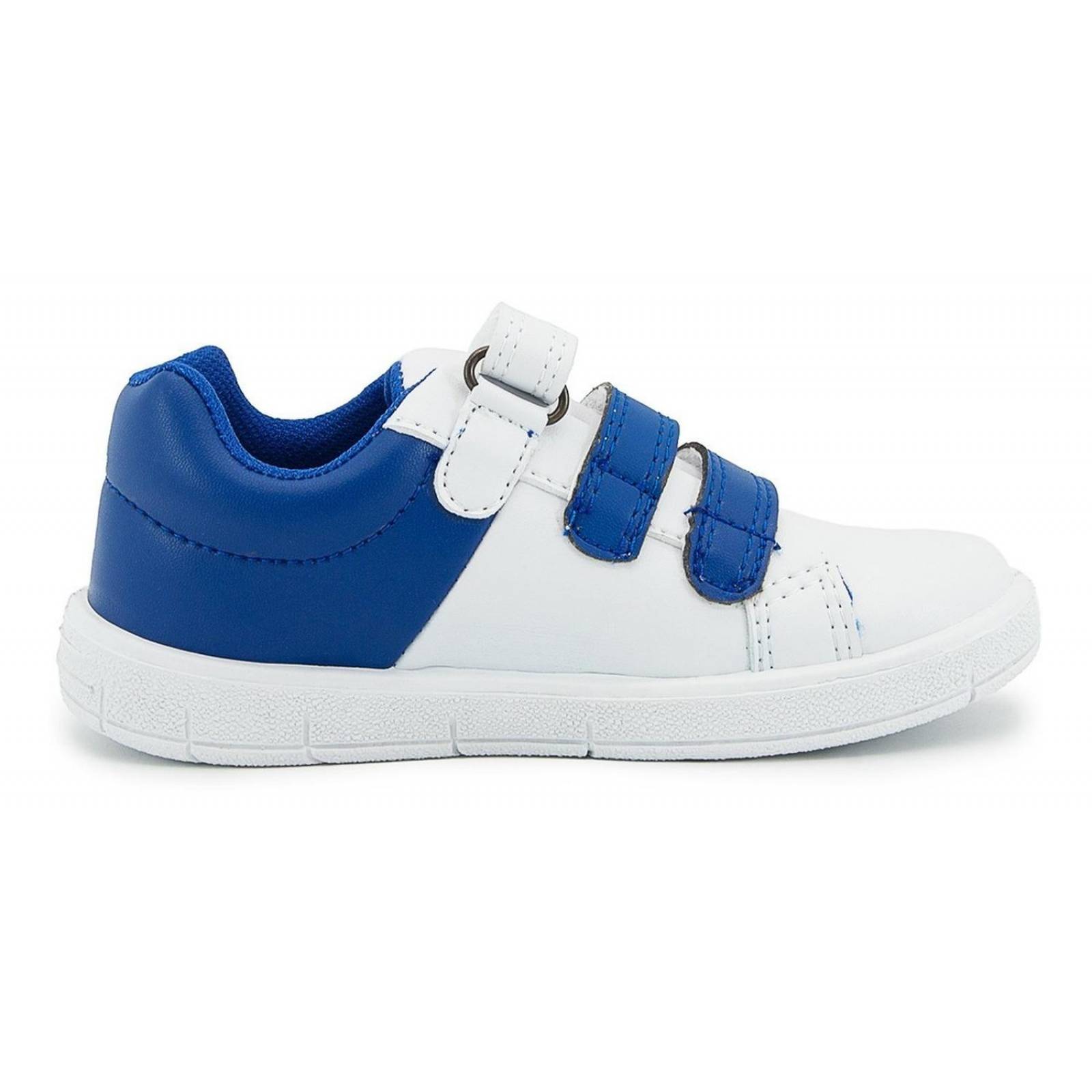 Tenis Casual Niño Bubble Gummers Leon Blanco Azul 15-19 