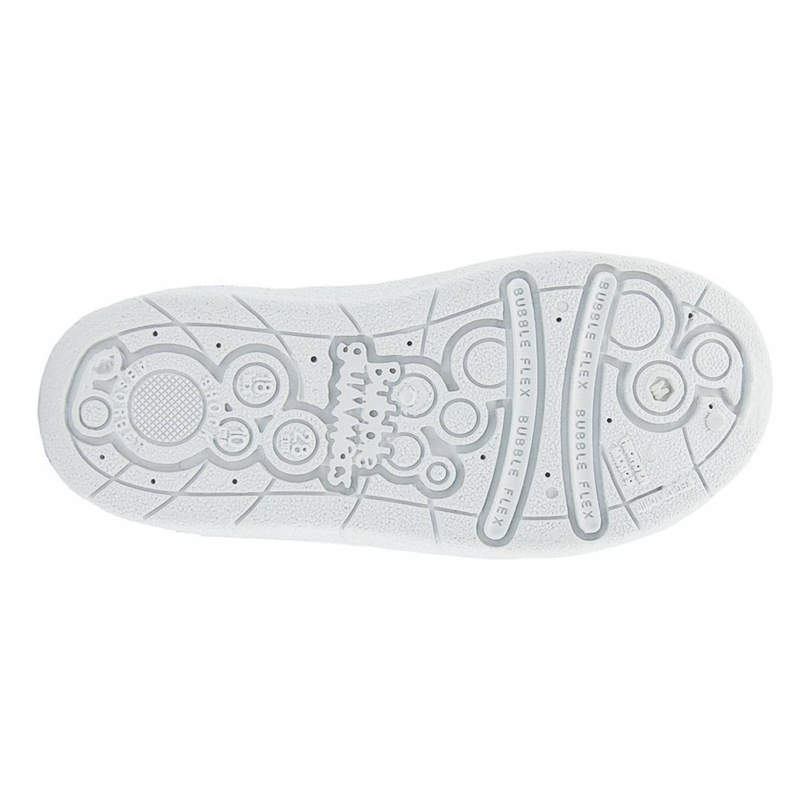 Tenis Casual Niño Bubble Gummers Leon Blanco Azul 15-19 