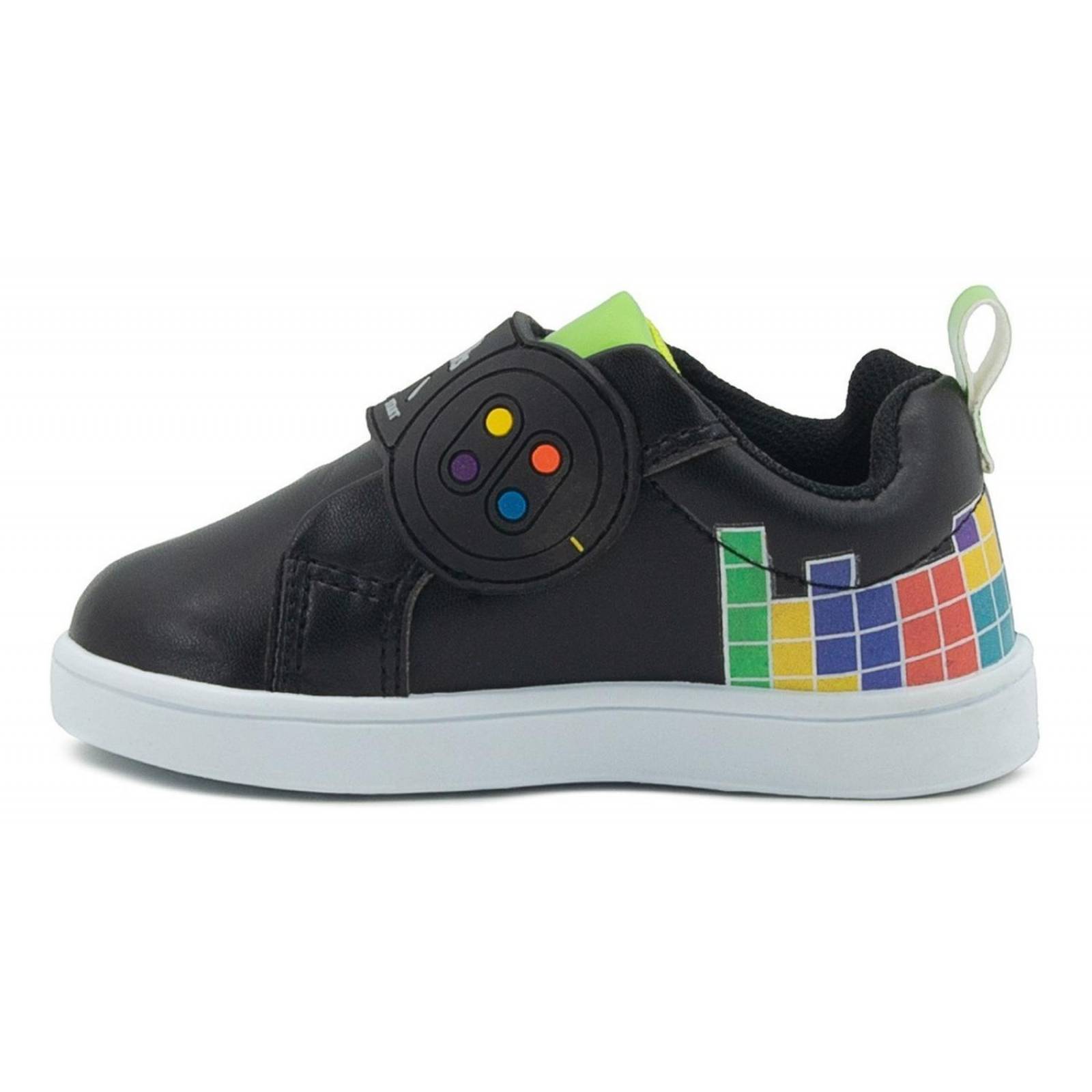 Tenis Gamer Velcro Niño Bubble Gummers Mike Negro/vde 14-19