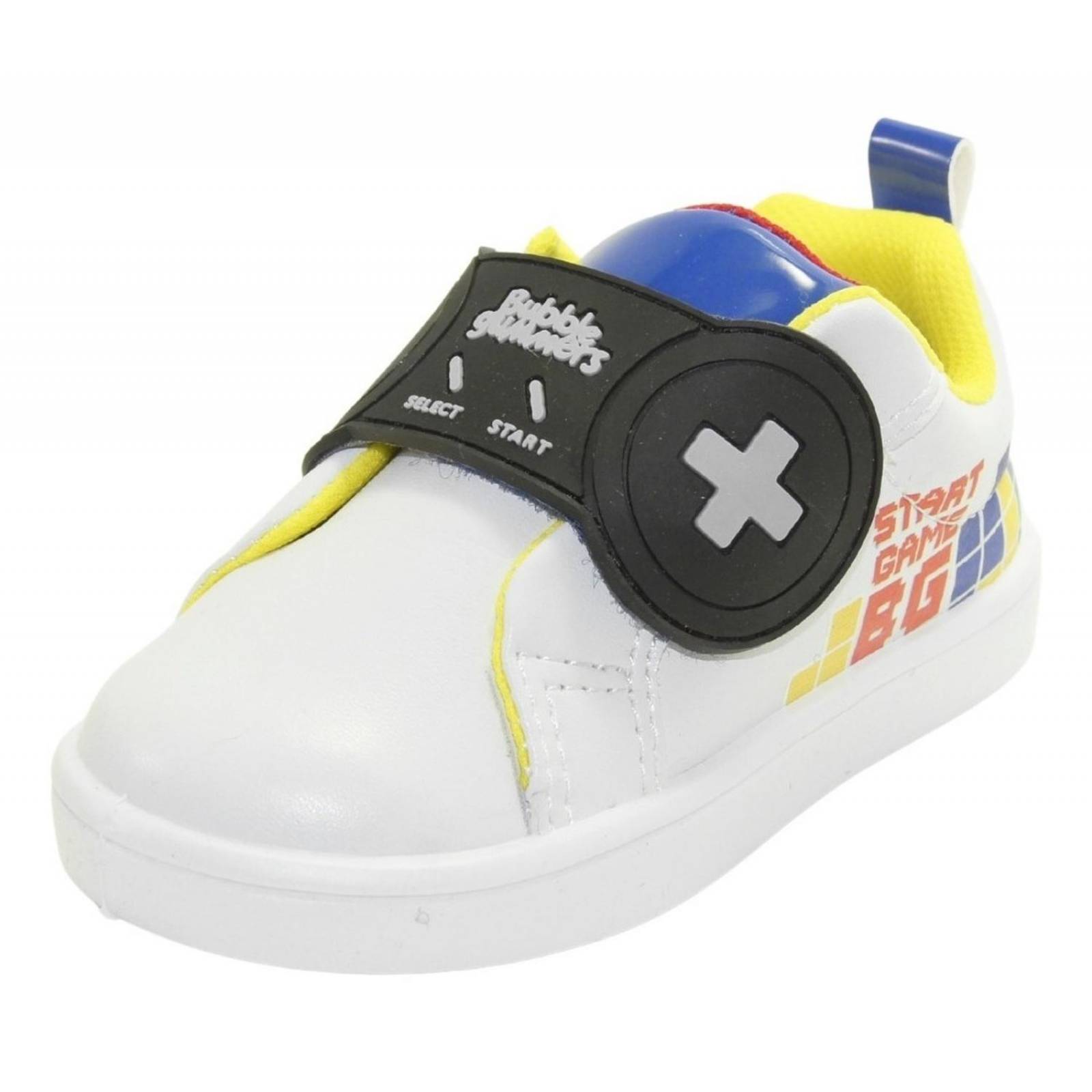 Tenis Gamer Velcro Niño Bubble Gummers Mike Bco/rey 14-19