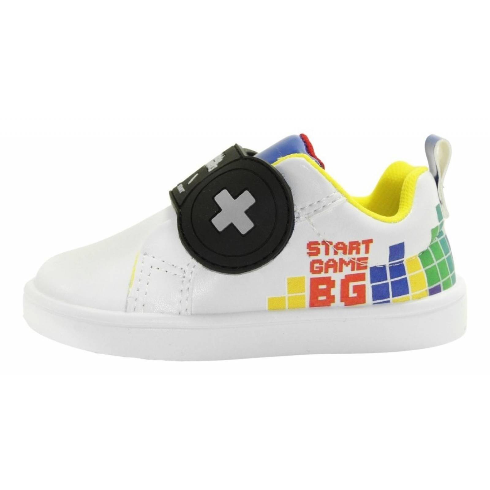 Tenis Gamer Velcro Niño Bubble Gummers Mike Bco/rey 14-19