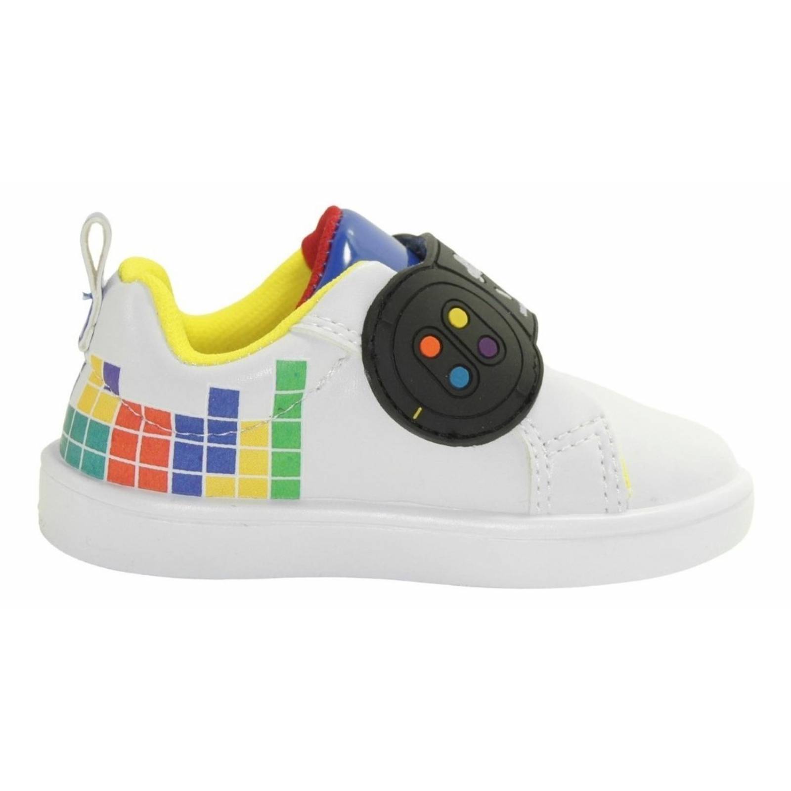 Tenis Gamer Velcro Niño Bubble Gummers Mike Bco/rey 14-19