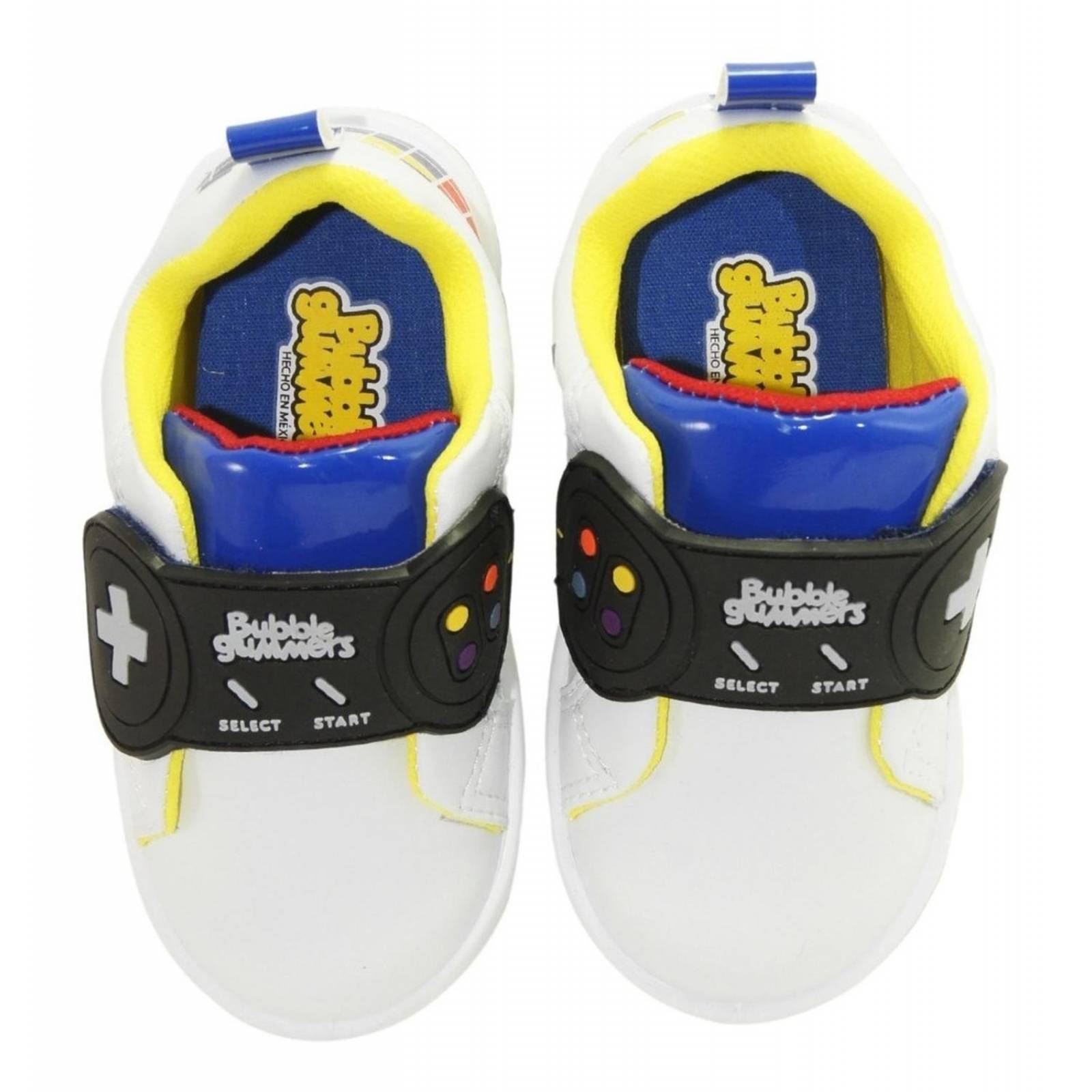 Tenis Gamer Velcro Niño Bubble Gummers Mike Bco/rey 14-19