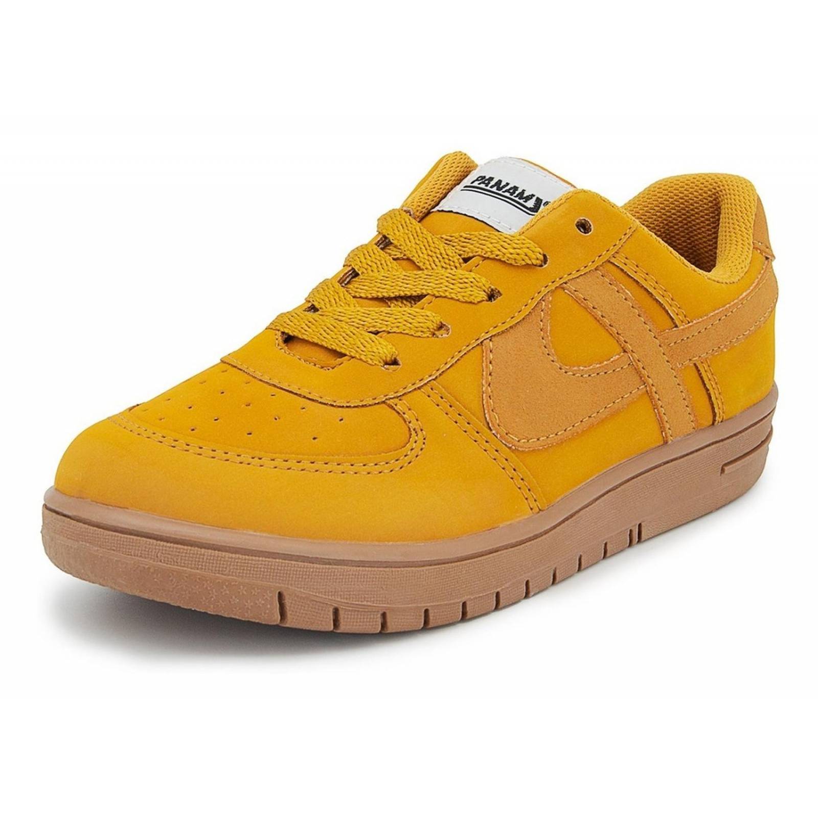 Tenis Panam Skate Ocre Caballero Tipo Piel 23-28 Urbano 