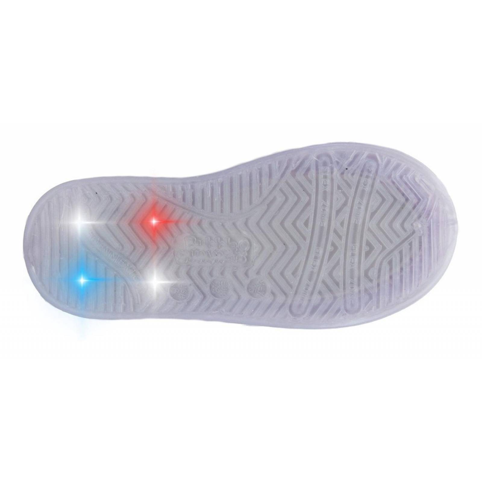 Tenis Luces Tendencia Niña Moño Mod. Norita 14-19 Lila 