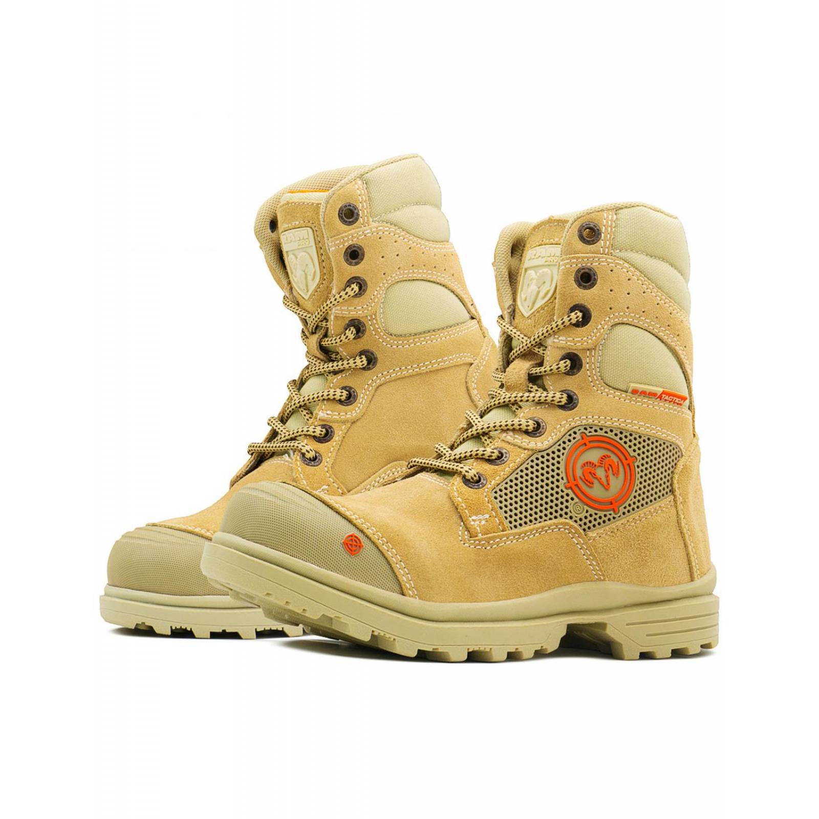 Bota Táctica Ram Caballero Beige Antiderrapante Senderismo 