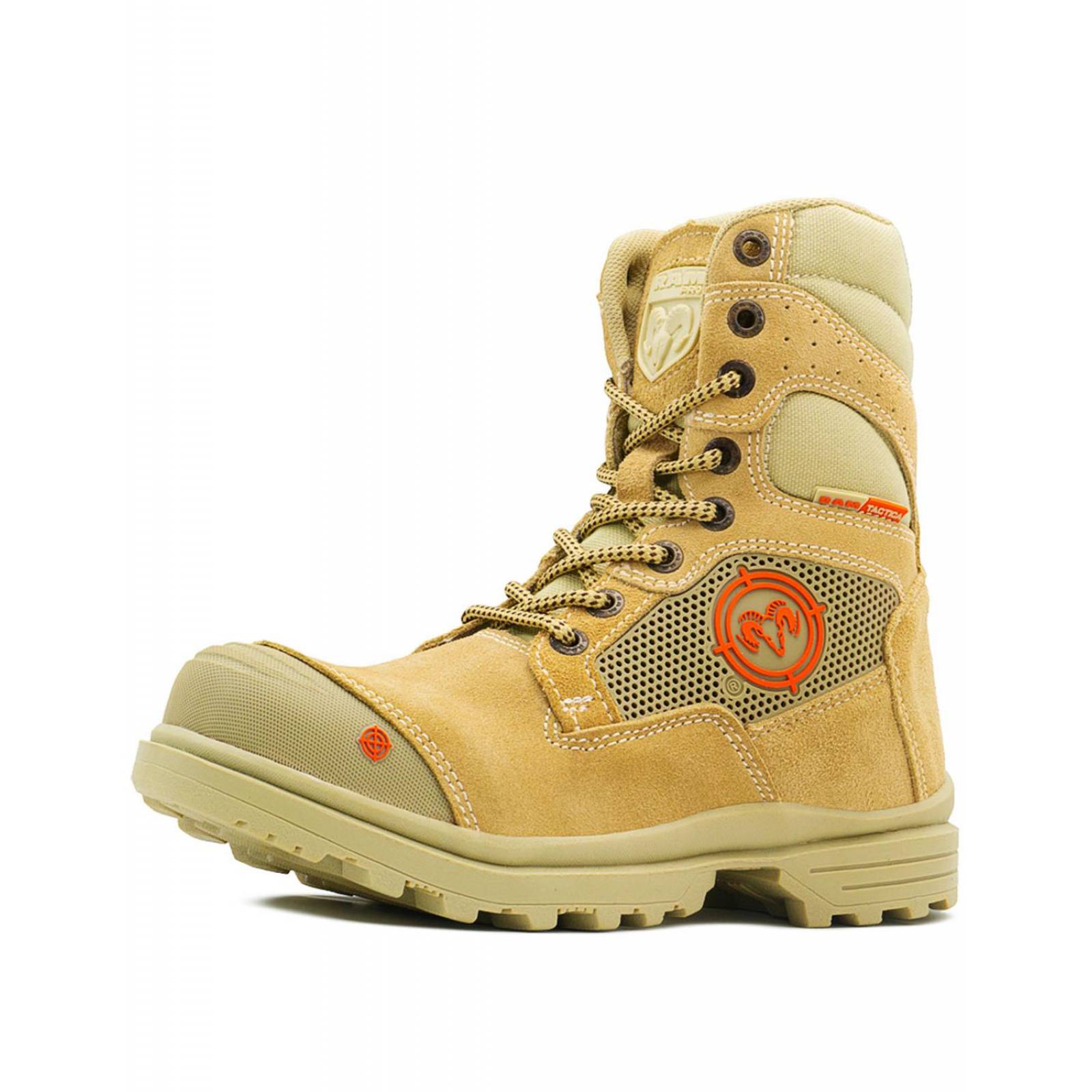 Bota Táctica Ram Caballero Beige Antiderrapante Senderismo 