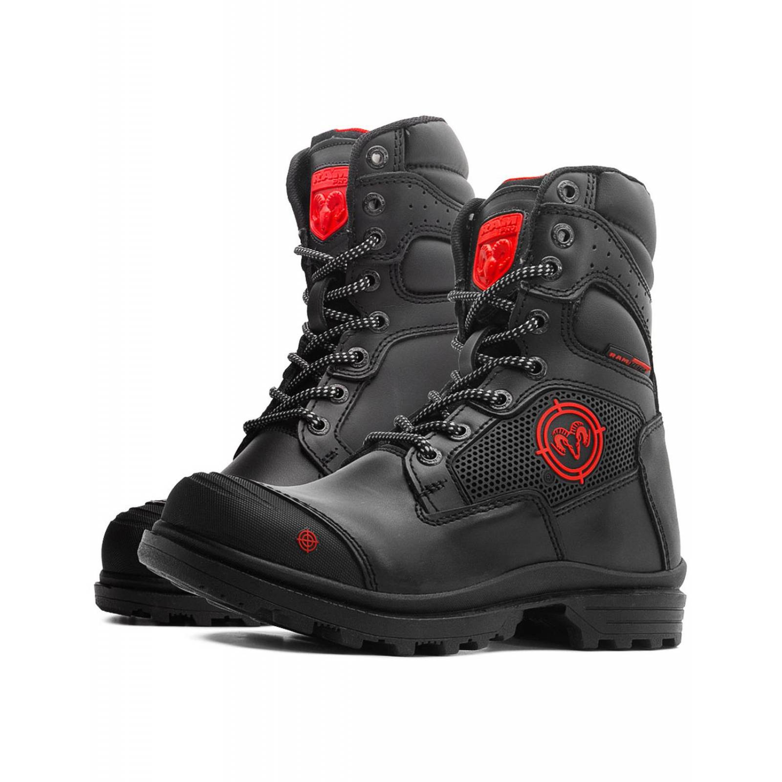 Bota Táctica Ram Caballero Senderismo Estilo Militar Negro 