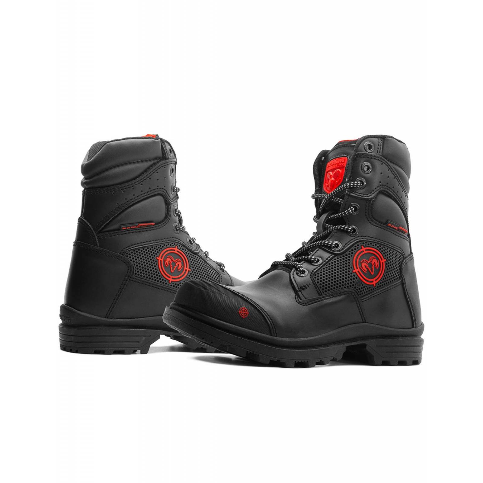 Bota Táctica Ram Caballero Senderismo Estilo Militar Negro 