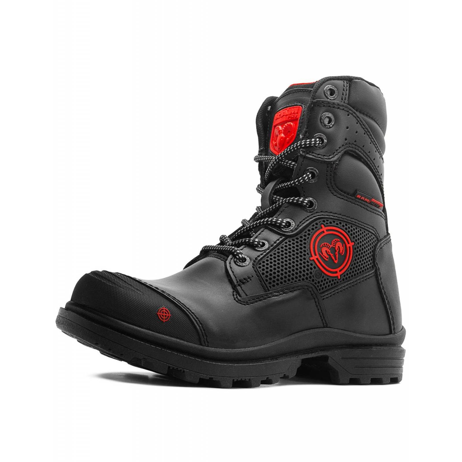 Bota Táctica Ram Caballero Senderismo Estilo Militar Negro 