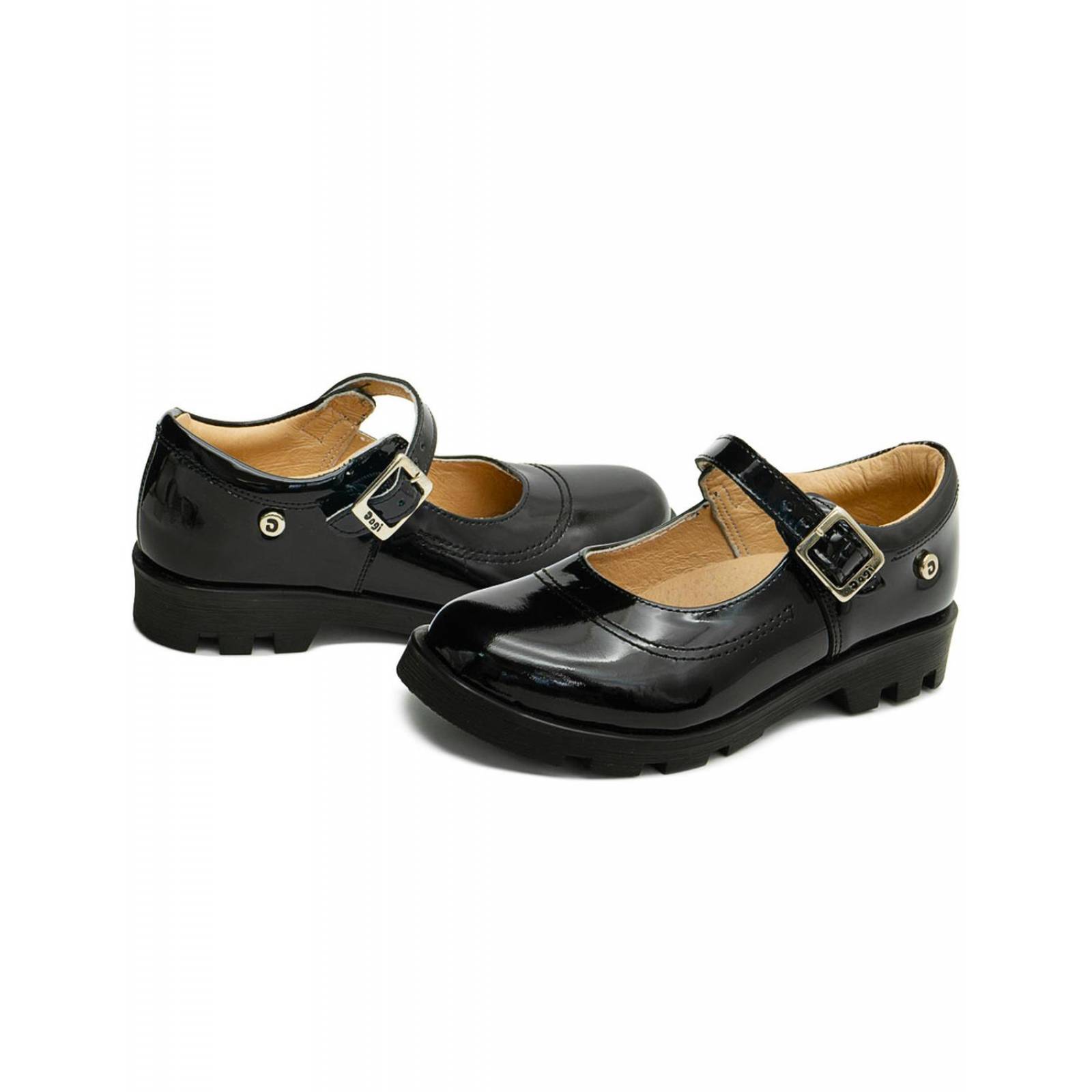 Zapato Escolar Dogi Niña Charol Negro Antiderrapante 18-21.5 