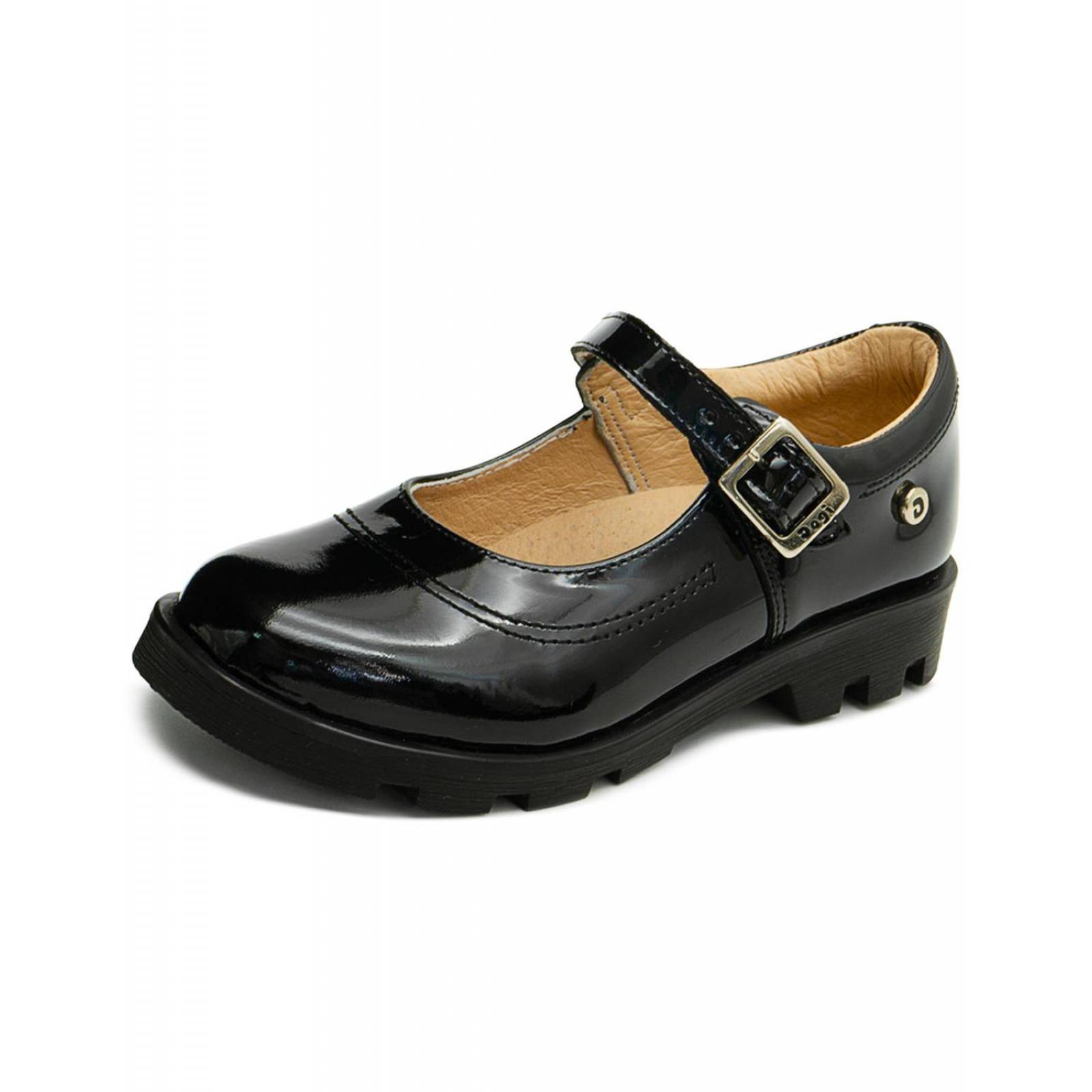 Zapato Escolar Dogi Niña Charol Negro Antiderrapante 18-21.5 
