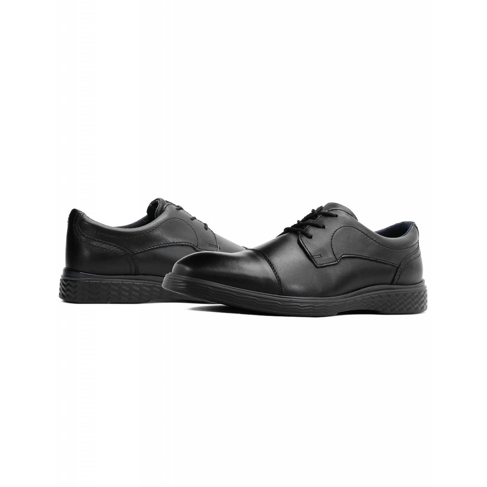 Zapato Caballero Flexi Derby Negro Elegancia Antiderrapante 