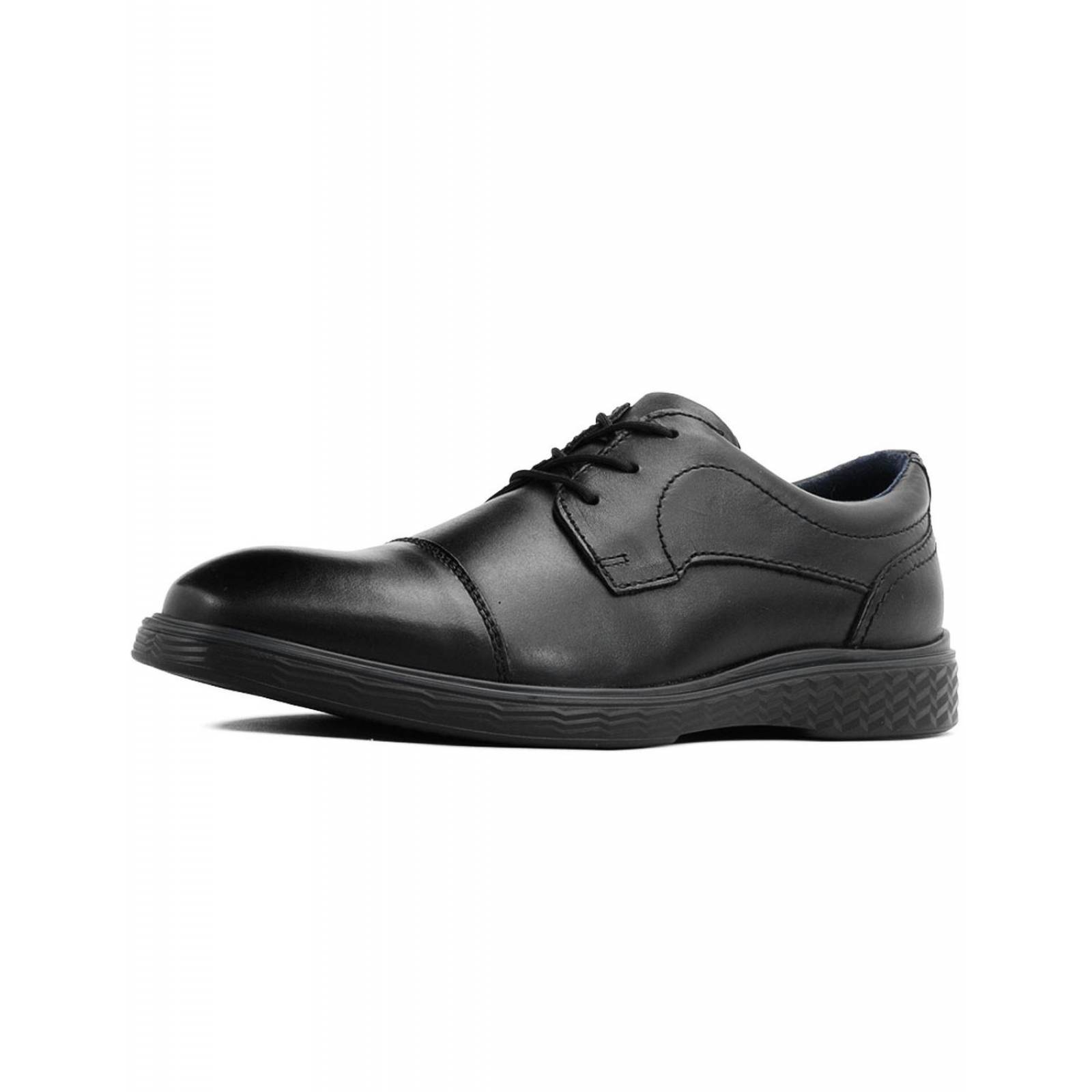 Zapato Caballero Flexi Derby Negro Elegancia Antiderrapante 