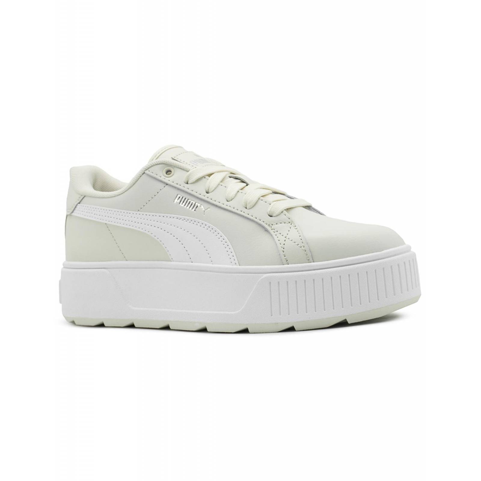 Tenis Para Mujer Puma Karmen L Plataforma Beige/Blanco 