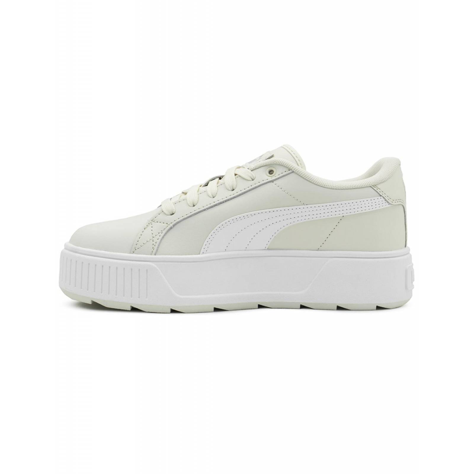 Tenis Para Mujer Puma Karmen L Plataforma Beige/Blanco 
