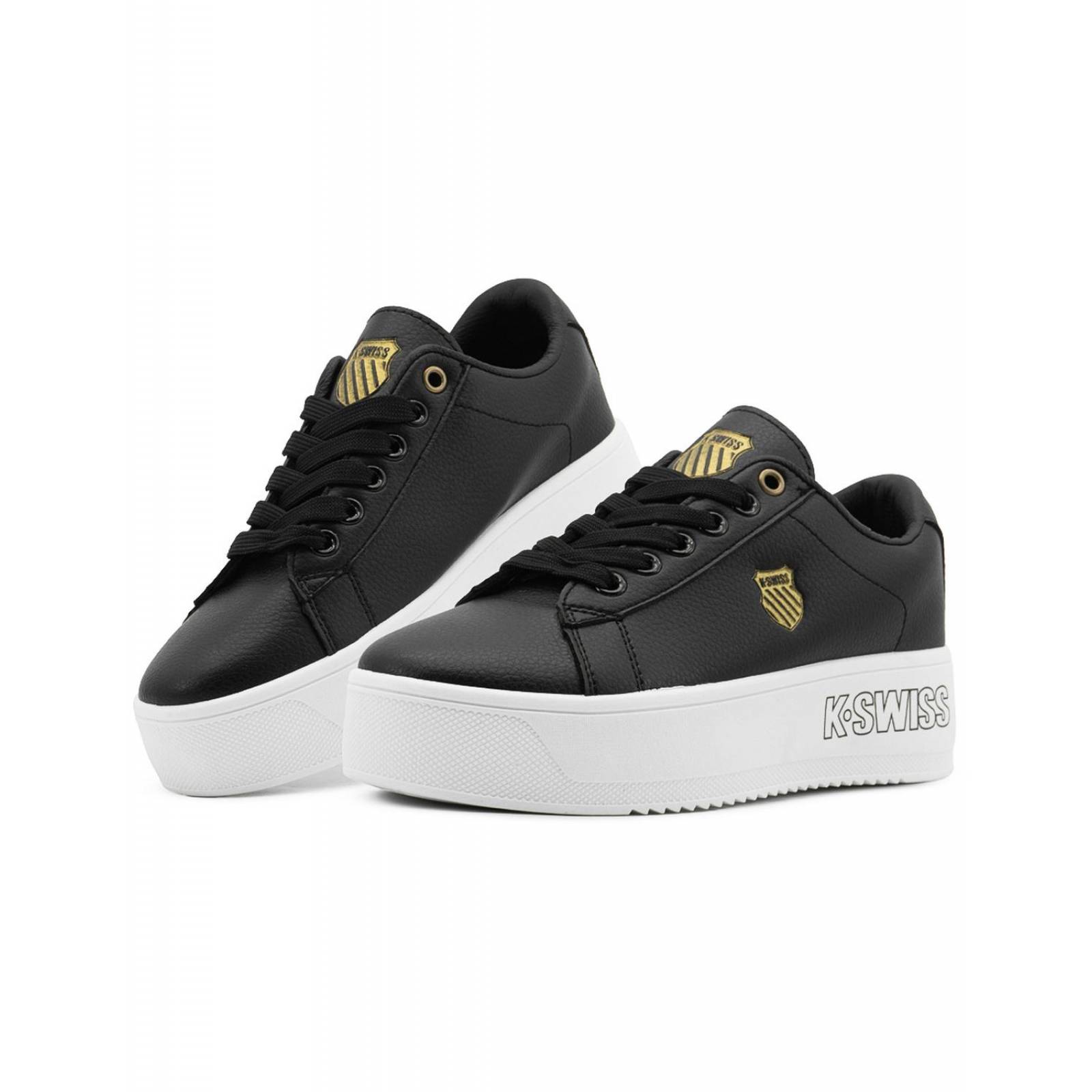 Tenis Dama Casual K-swiss Trinity Antiderrapante Plataforma 
