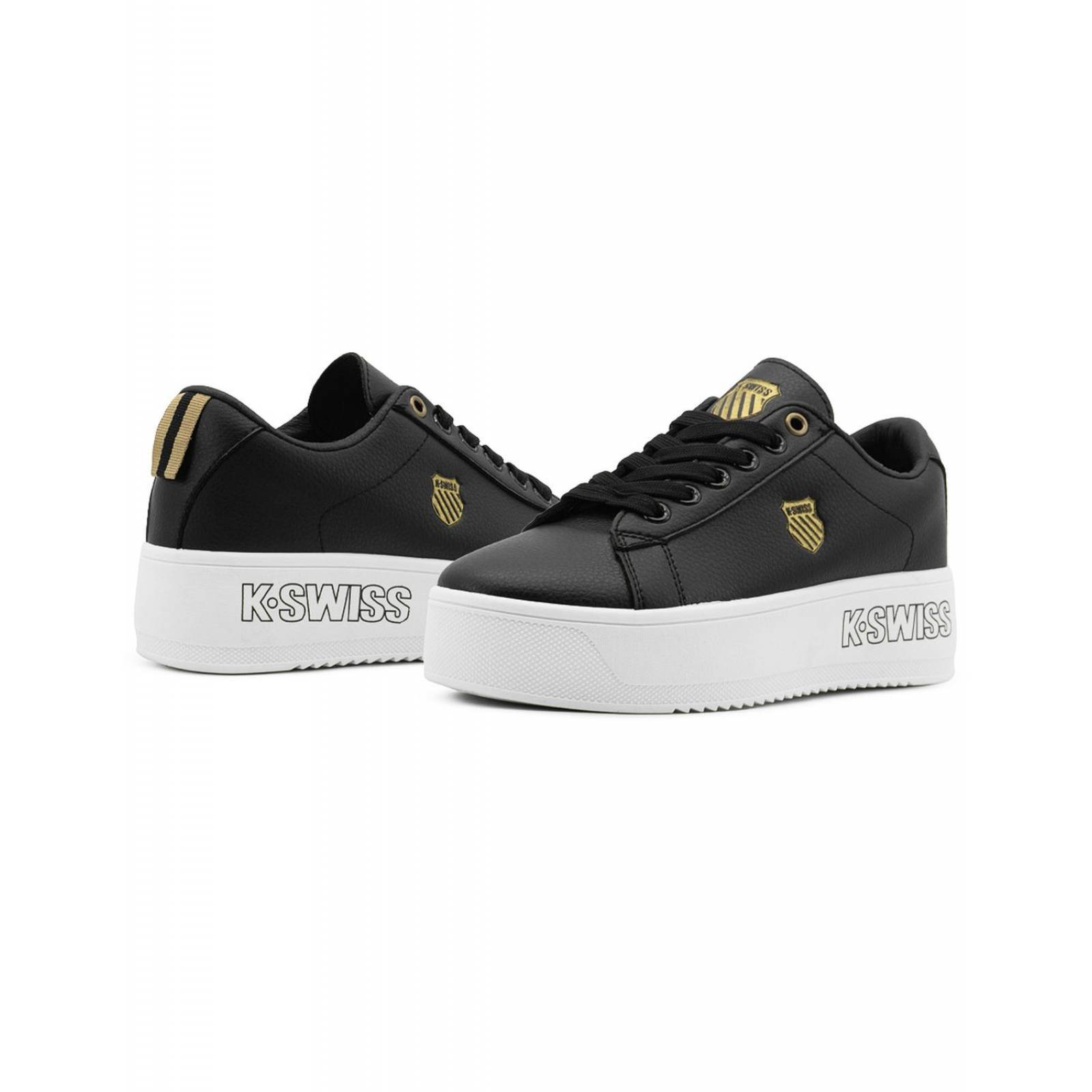 Tenis Dama Casual K-swiss Trinity Antiderrapante Plataforma 