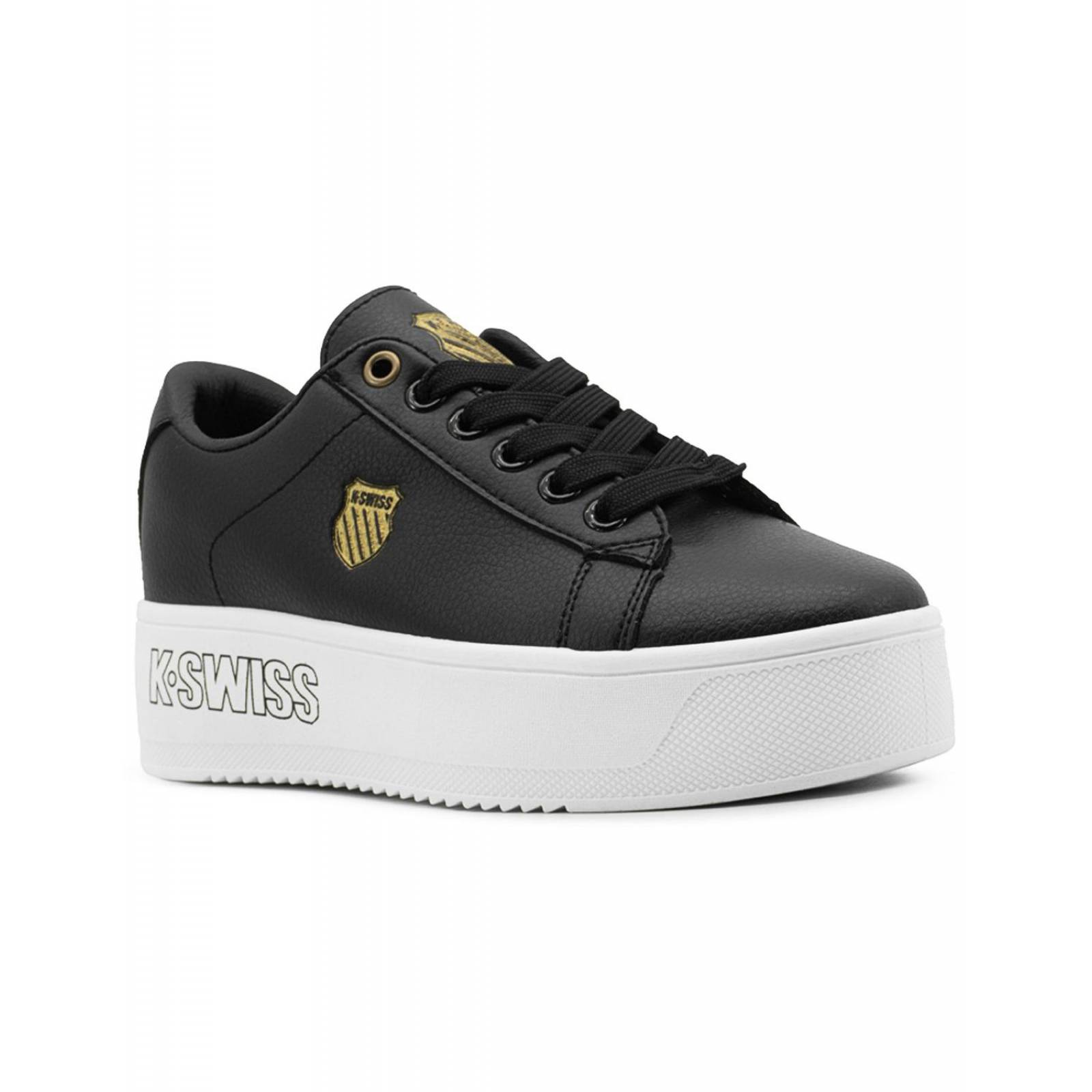 Tenis Dama Casual K-swiss Trinity Antiderrapante Plataforma 