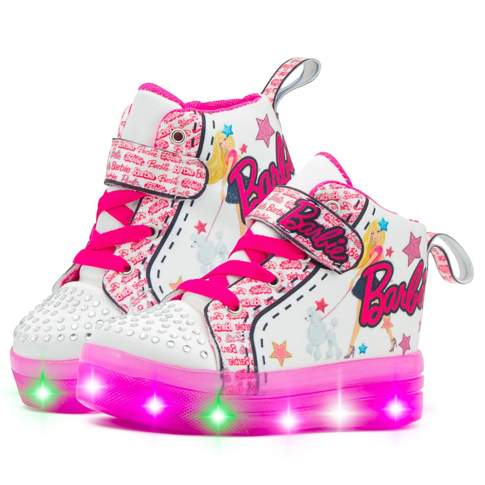 Tenis Para Niña Casual Personaje Muñeca Con Luces Led