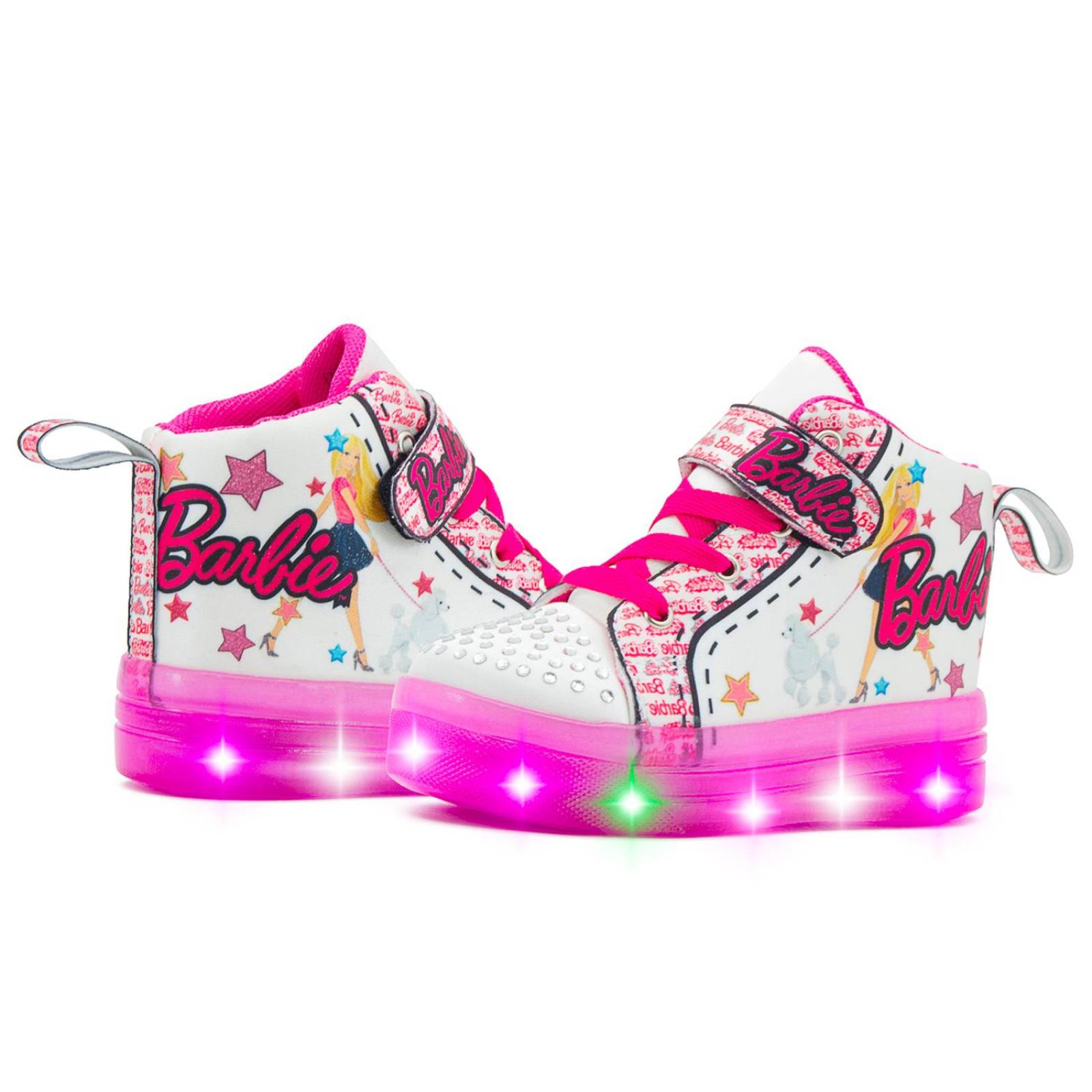 Tenis Para Niña Casual Personaje Muñeca Con Luces Led
