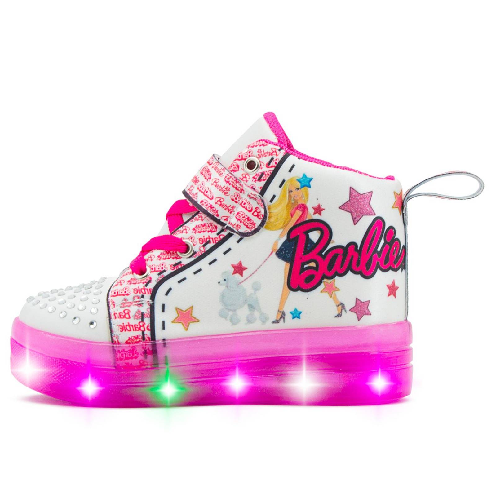 Tenis Para Niña Casual Personaje Muñeca Con Luces Led