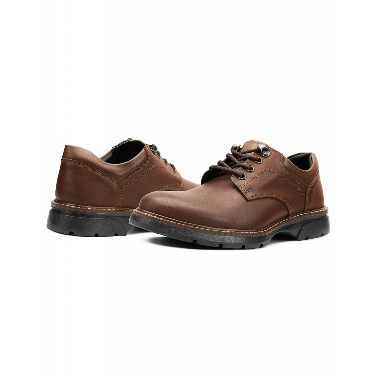Zapatos De Piel Casuales Para Caballero Merano Café 25-29 