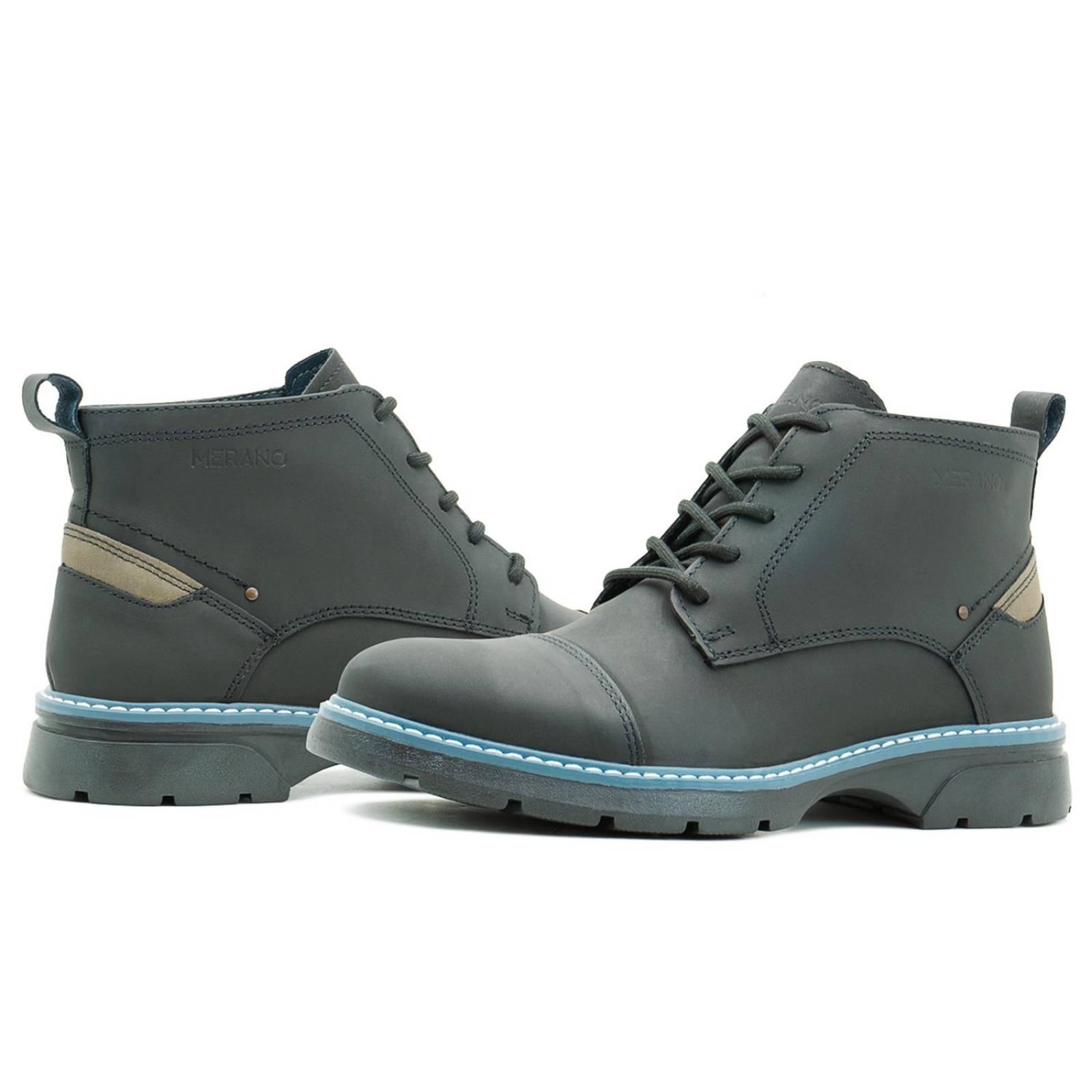 Botines Botas Para Caballero Merano Moda Negro Hipster 25-29 