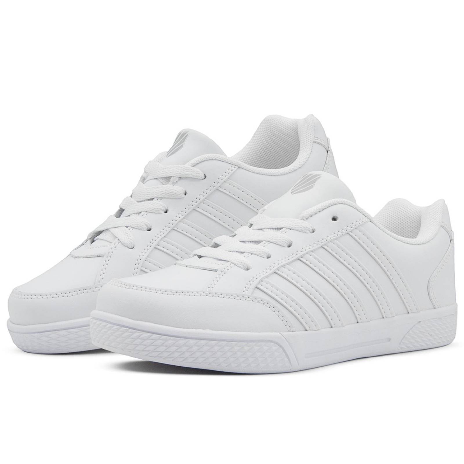 Tenis K-Swiss Clasicos Caballero Juveniles Escolares Blanco
