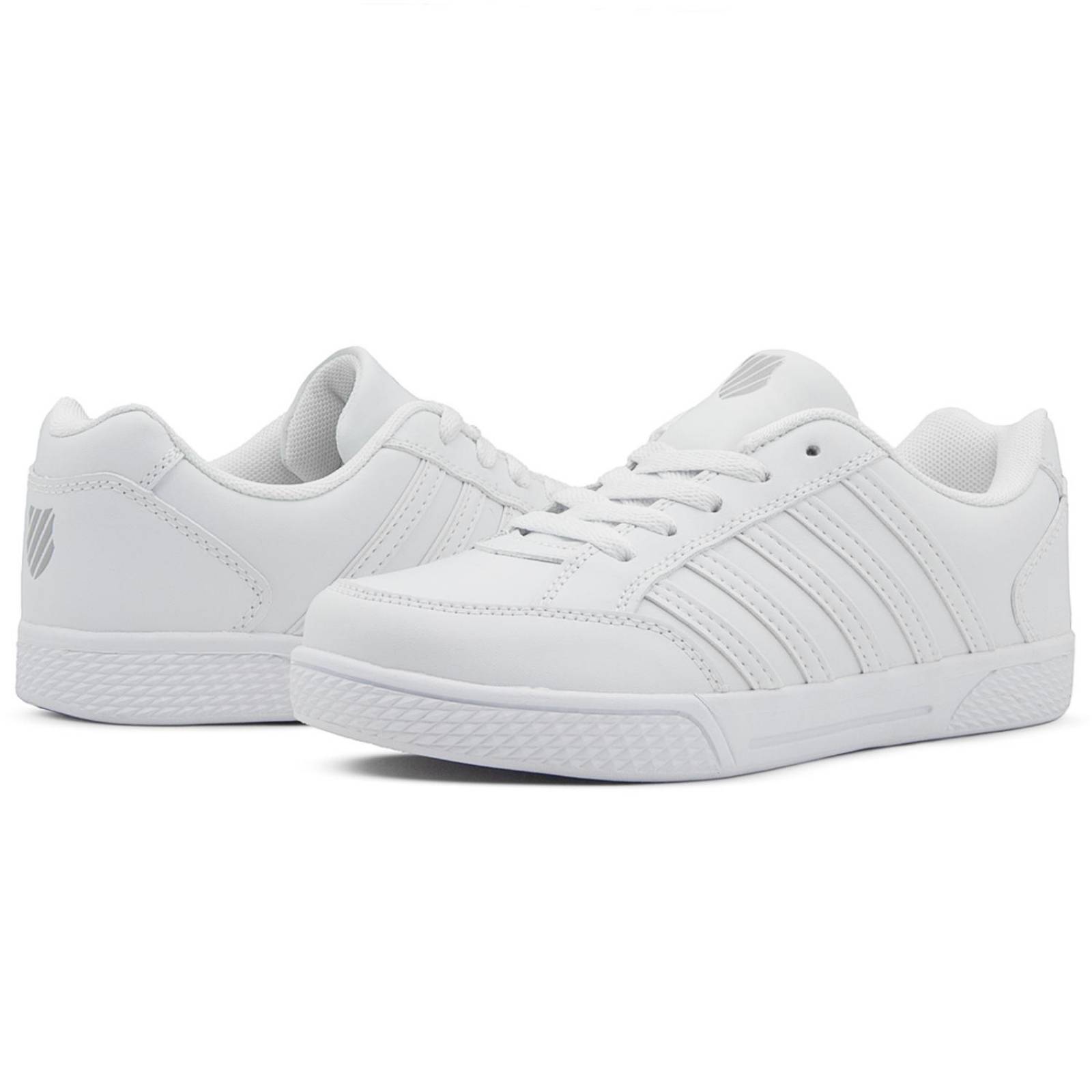 Tenis K-Swiss Clasicos Caballero Juveniles Escolares Blanco