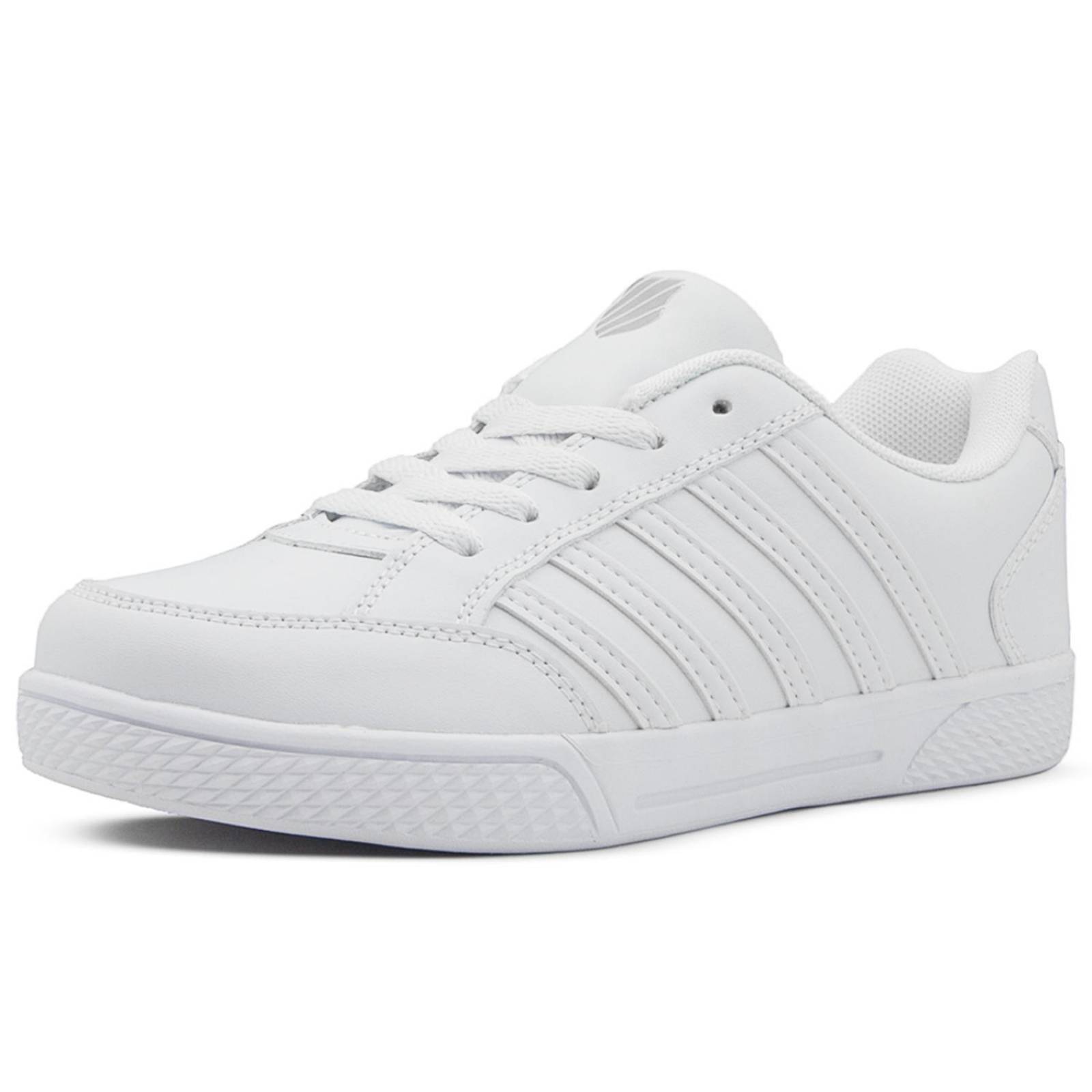 Tenis K-Swiss Clasicos Caballero Juveniles Escolares Blanco