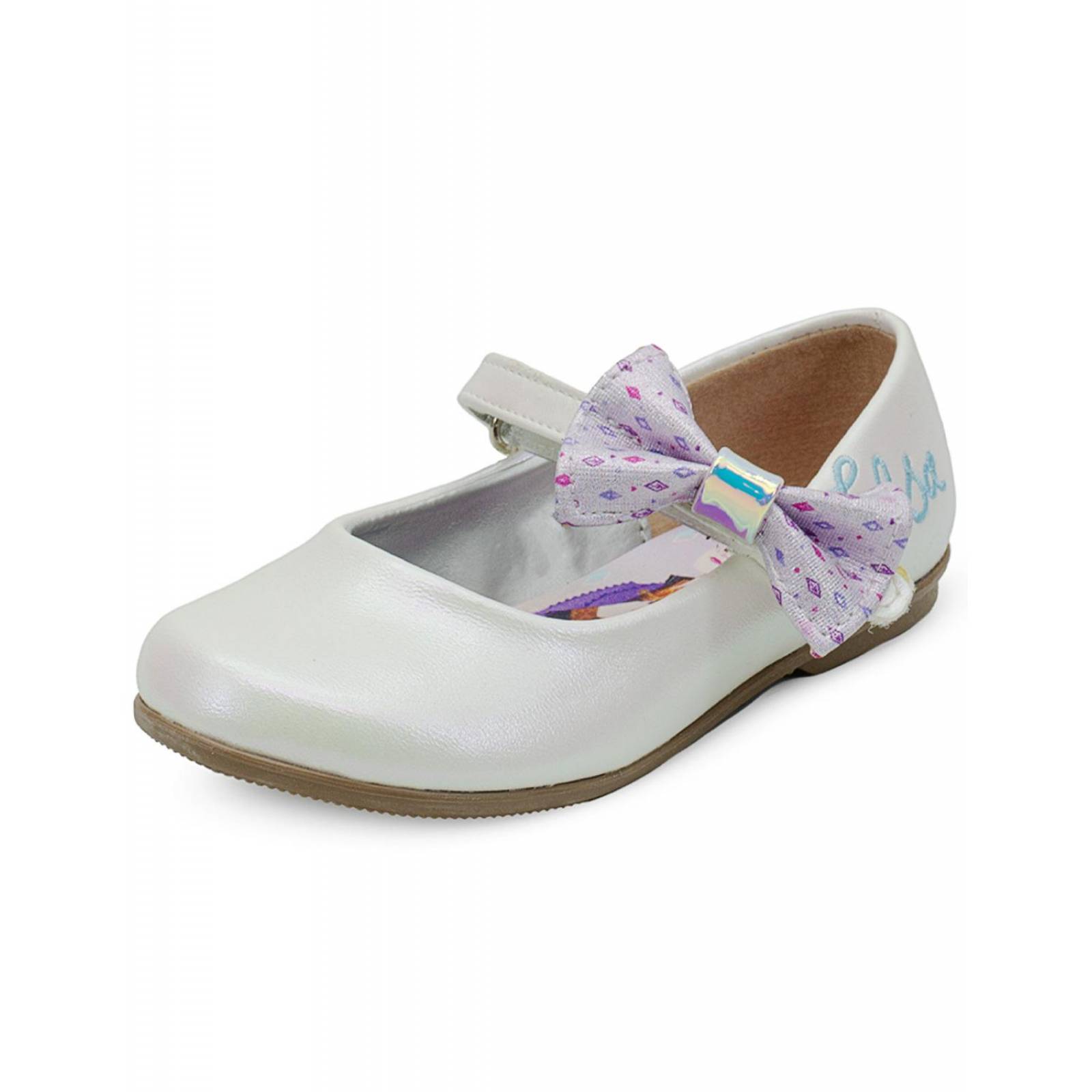 Zapato Balerina Frozen Elsa Disney Para Niña 13-17 Blanco 