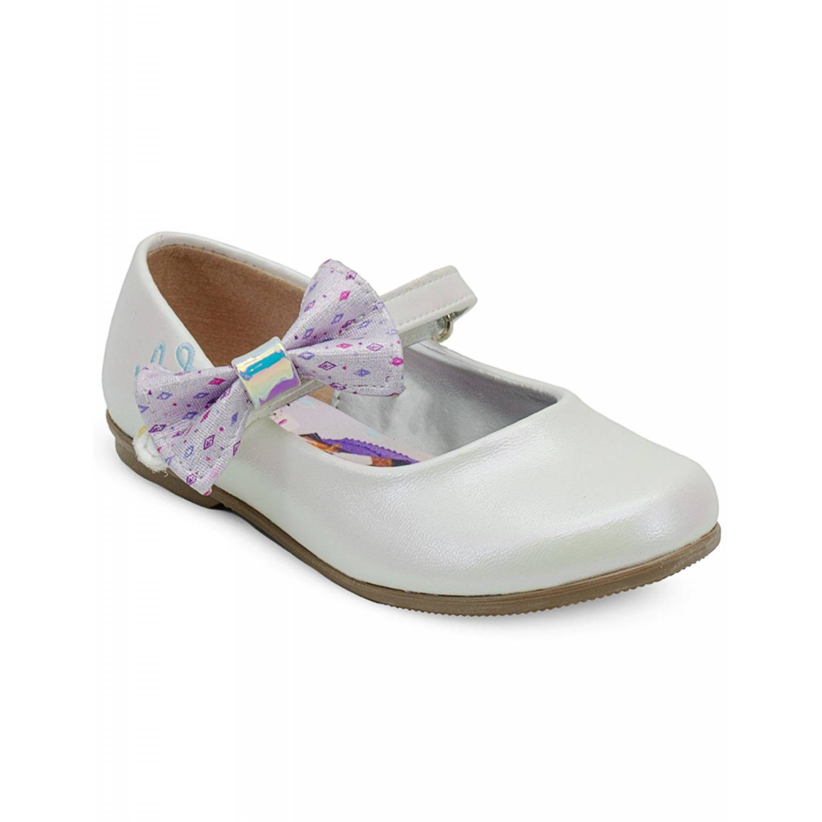 Zapato Balerina Frozen Elsa Disney Para Niña 13-17 Blanco 
