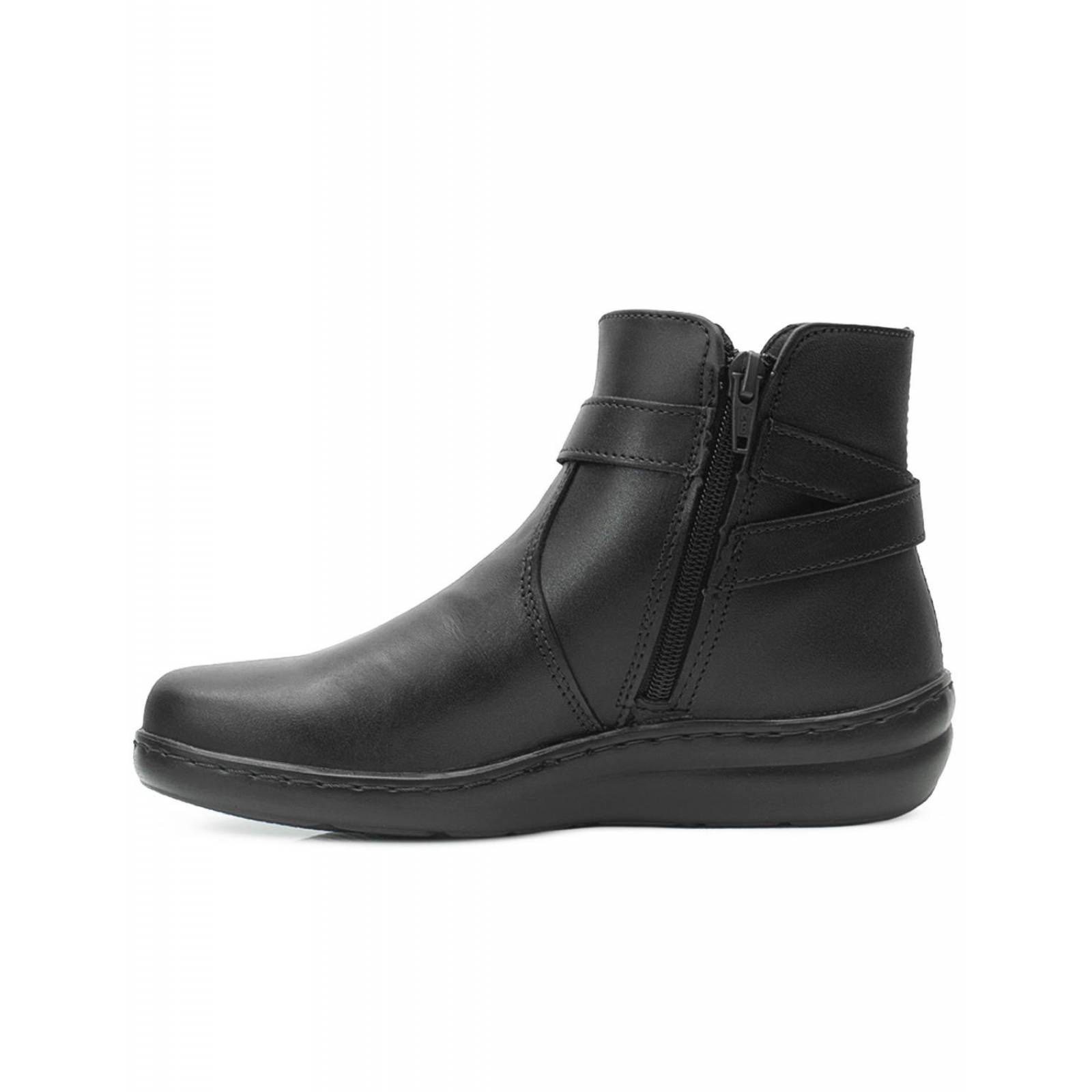 Botin Para Mujer Confort De Piel Suela Cosida Antiderrapante 