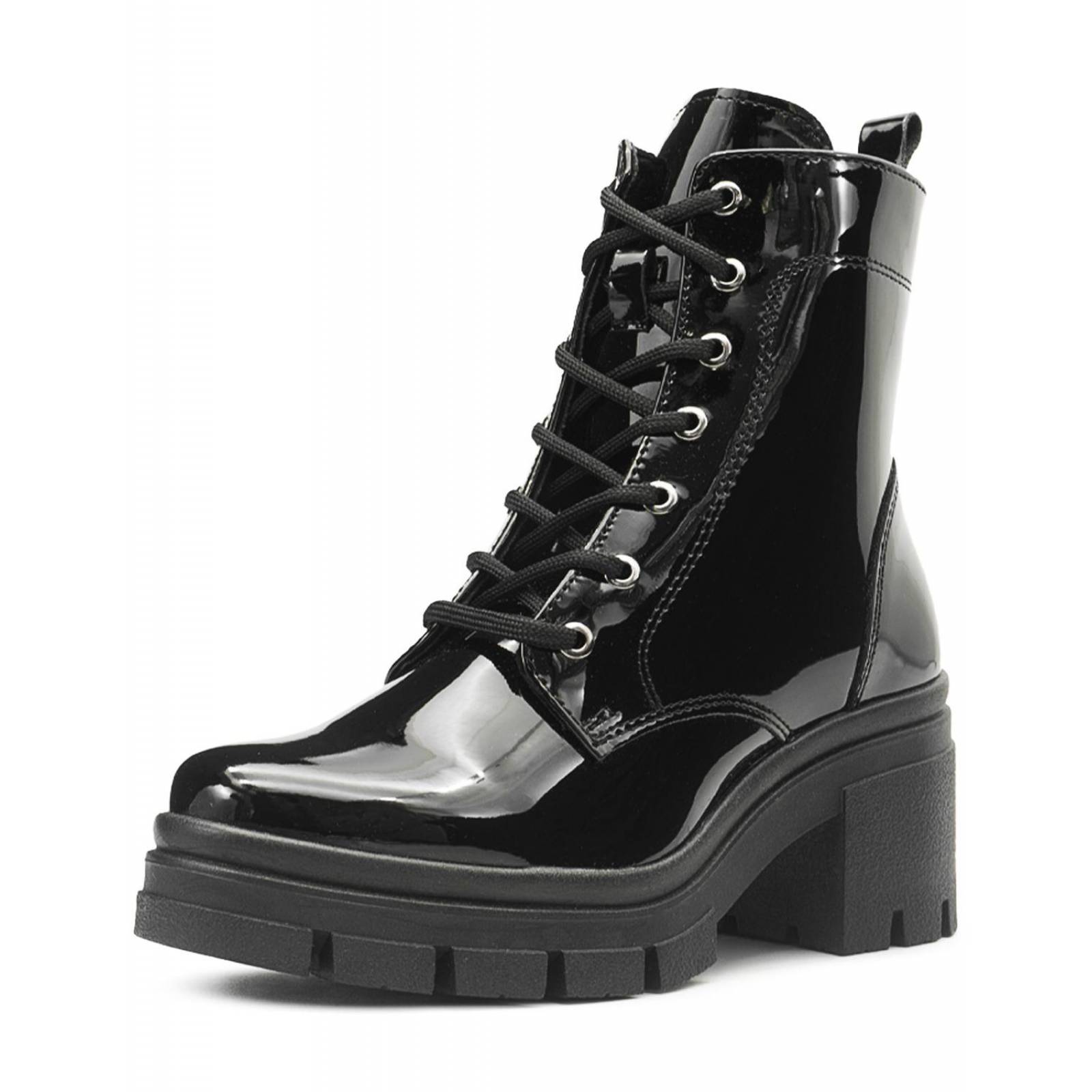 Botas Para Mujer Track Charol Moda Plataforma Chunky