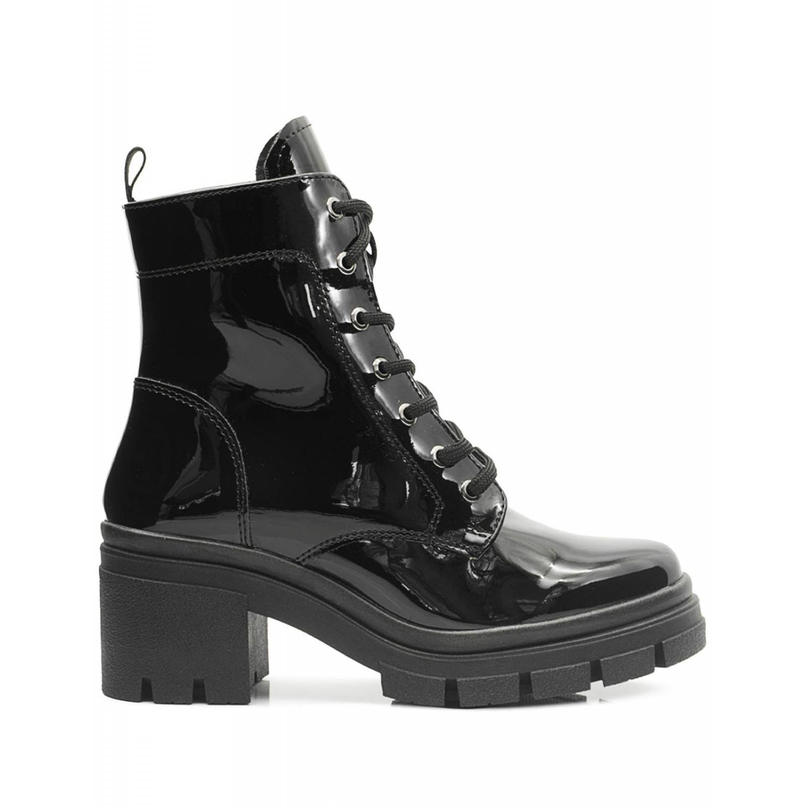 Botas Para Mujer Track Charol Moda Plataforma Chunky