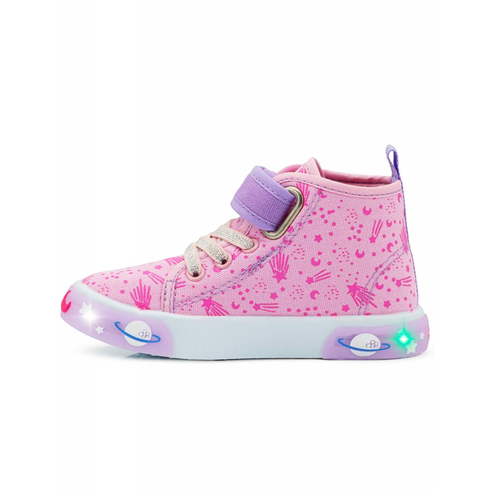 Tenis Con Luces Para Niña Bubble Gummers Gatito Estrellitas 