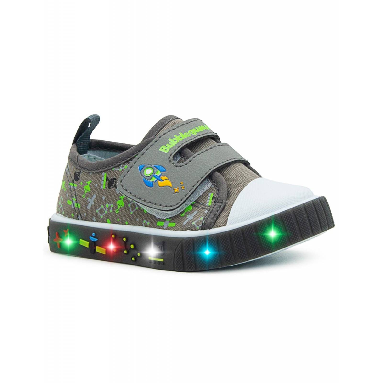 Tenis Bubble Gummers Con Luces Para Niño Cohete Galaxia 