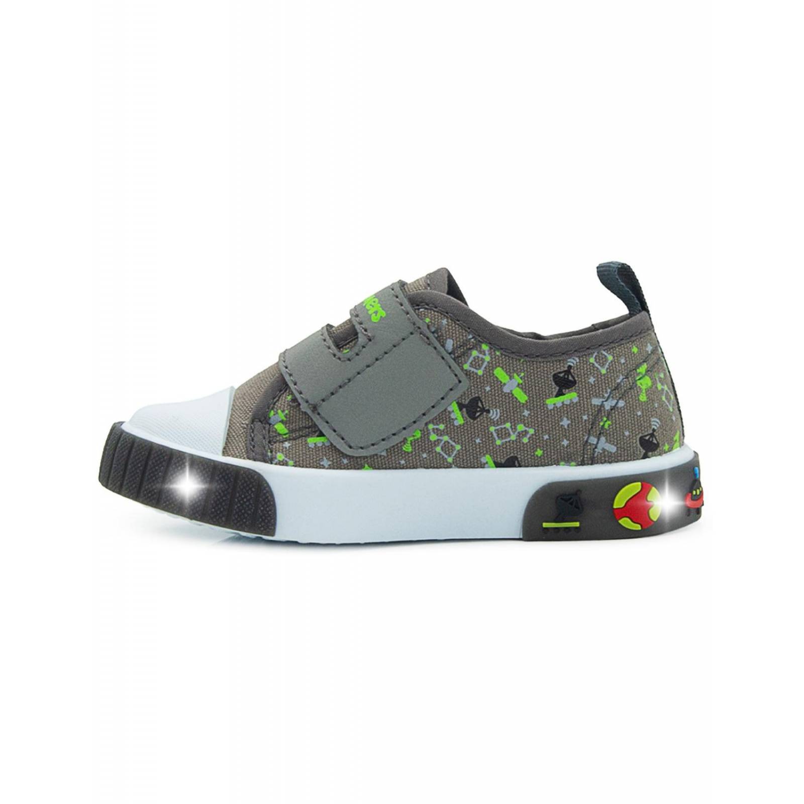 Tenis Bubble Gummers Con Luces Para Niño Cohete Galaxia 