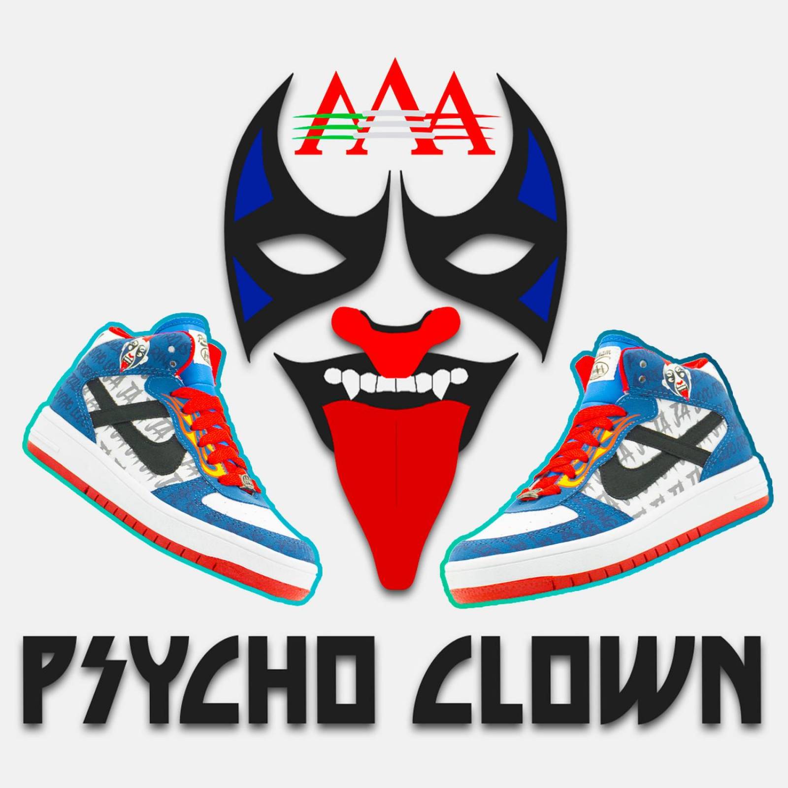 Tenis Panam Edicion Especial Lucha Libre Aaa Psycho Clown