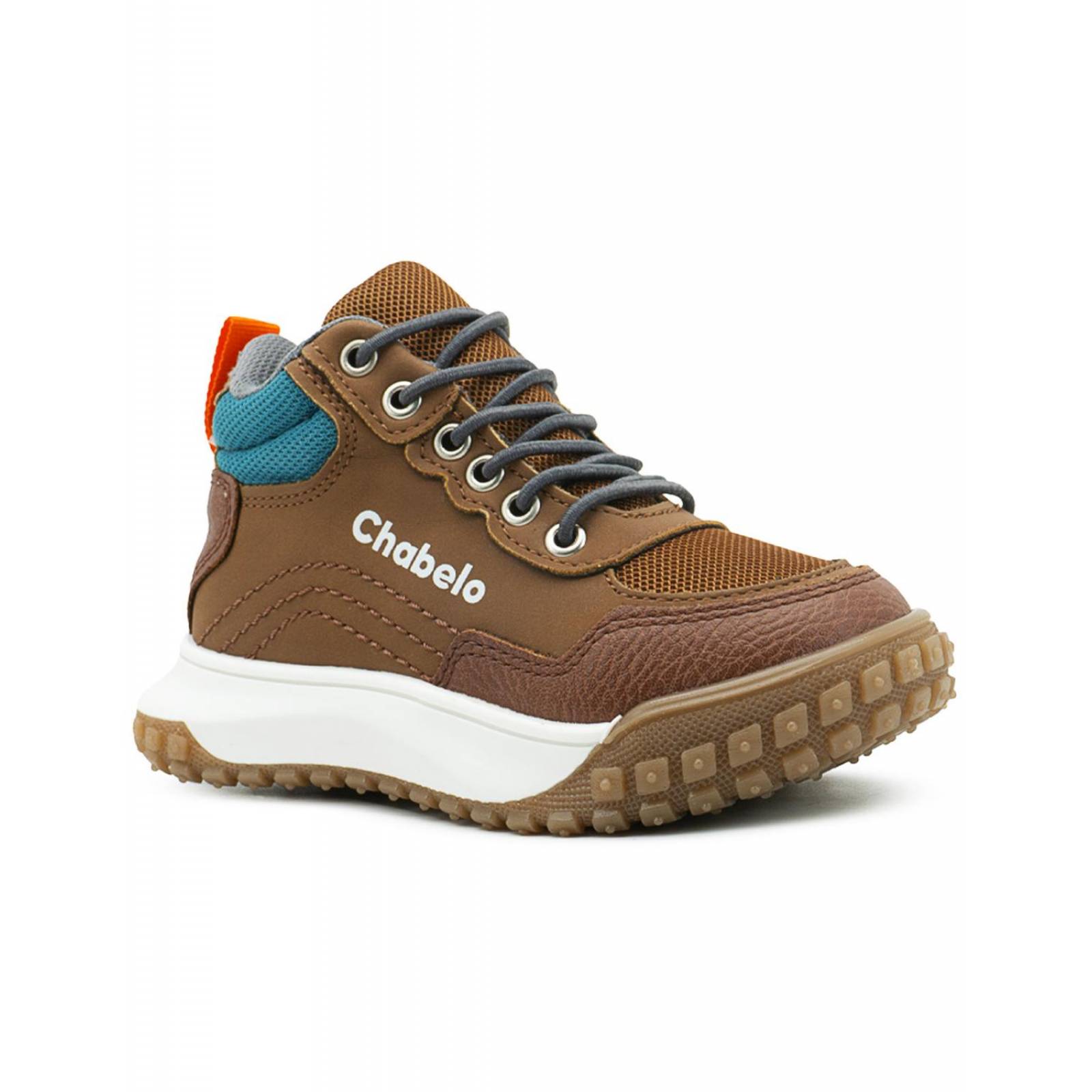 Tenis Bota Juvenil Para Senderismo Antideslizantes Café 