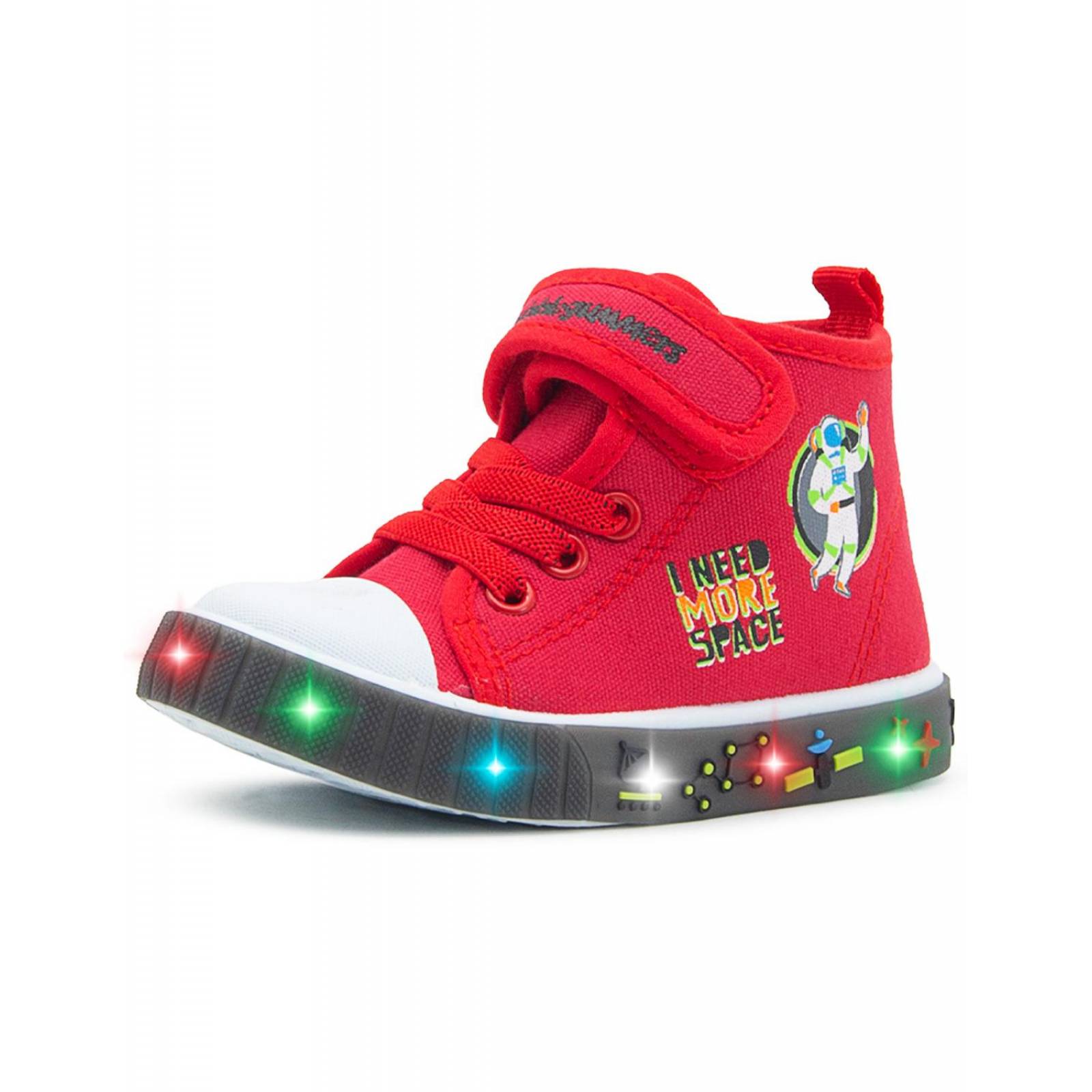 Tenis Bota Para Niño Bubble Gummers Velcro Textil Step Rojo 