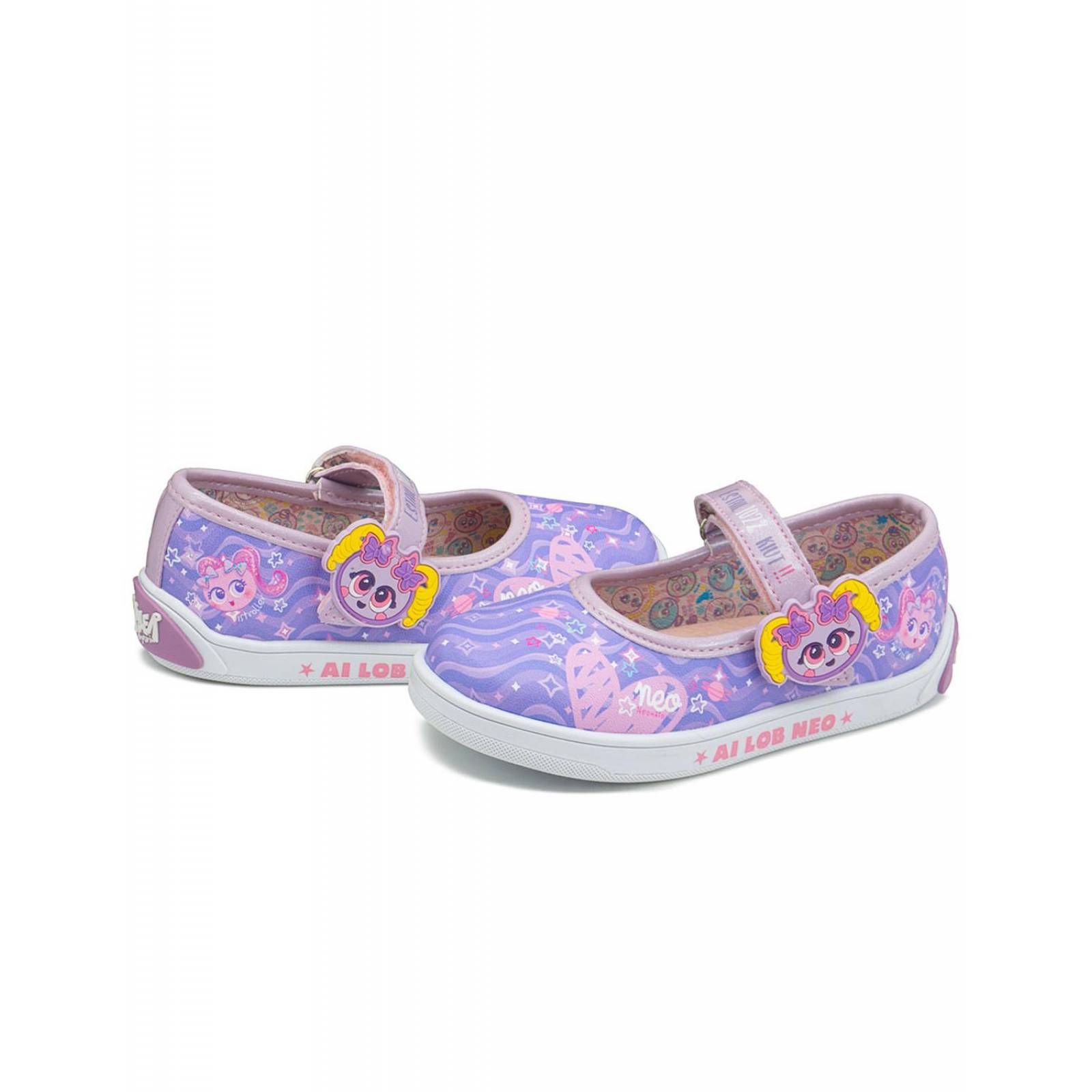 Ballerina Distroller Antiderrapante Casual Niña Lila 12-17