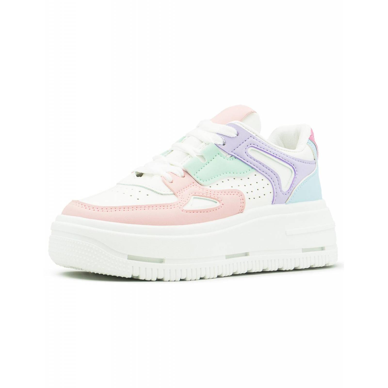 Tenis Para Mujer Moda Casuales Plataforma Urbano Multicolor 