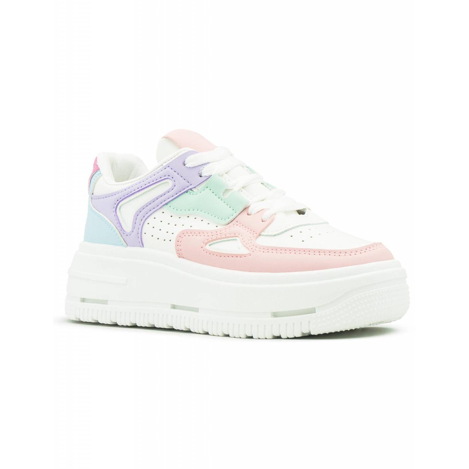 Tenis Para Mujer Moda Casuales Plataforma Urbano Multicolor 