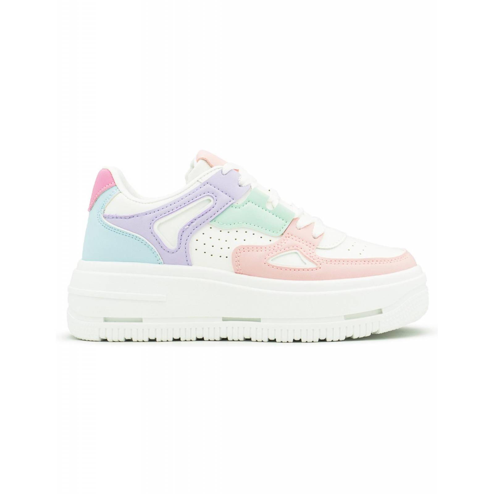 Tenis Para Mujer Moda Casuales Plataforma Urbano Multicolor 