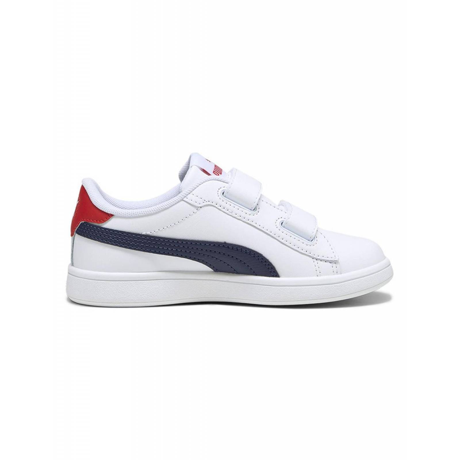 Tenis Puma Para Niño Smash 3.0 L V INF Casuales Blanco/Azul 