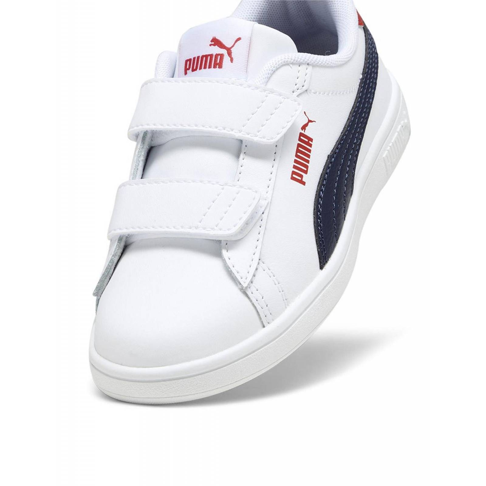 Tenis Puma Para Niño Smash 3.0 L V INF Casuales Blanco/Azul 