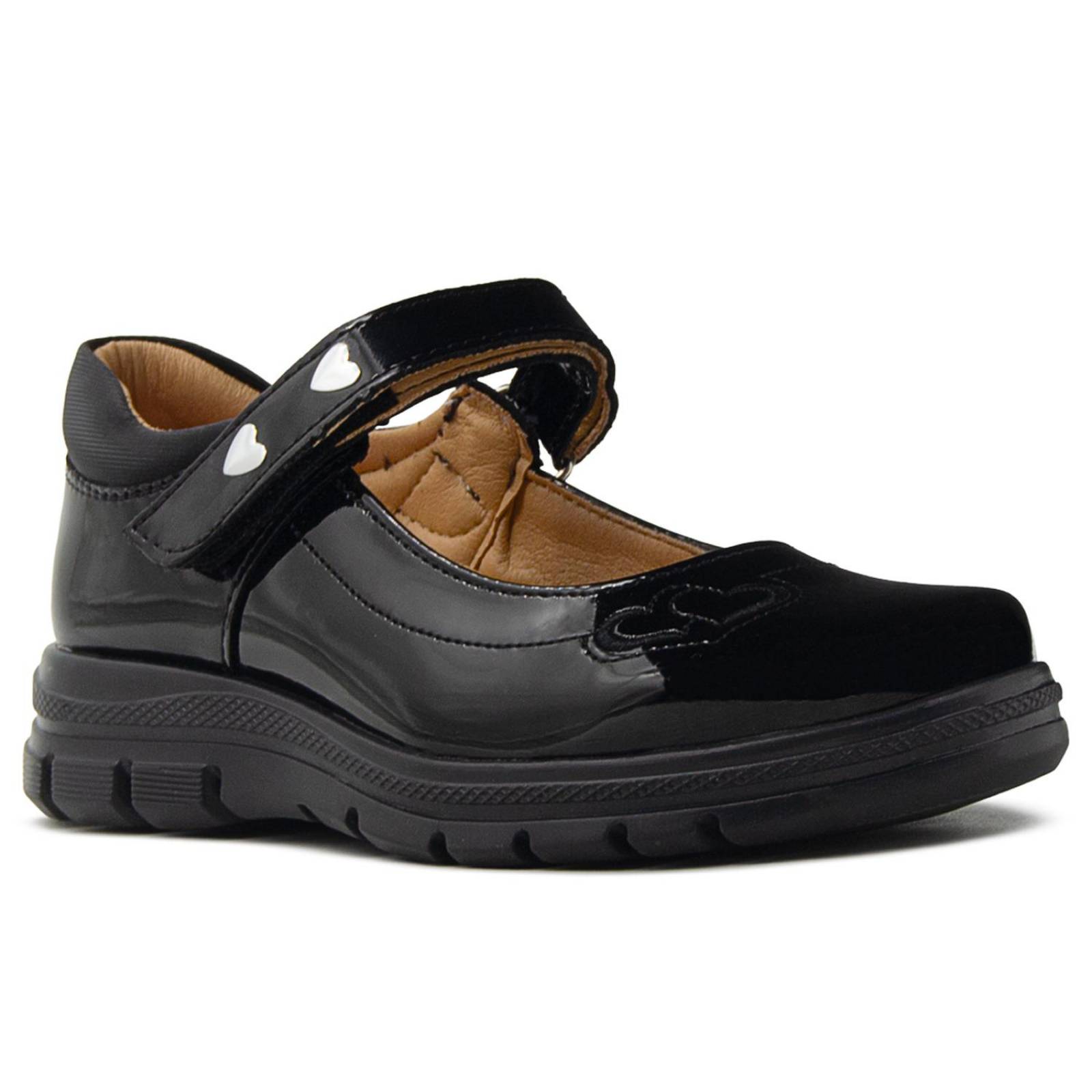 Zapato Escolar Yuyin Para Niñas Elegante Piel Charol 16-21.5